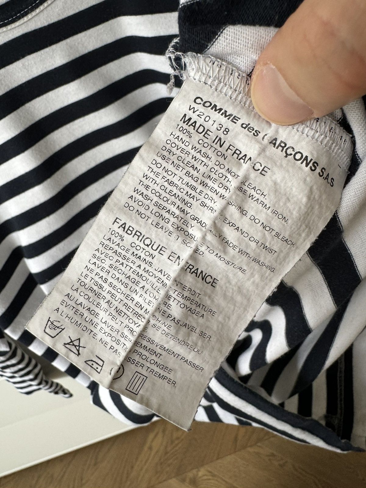 Comme des Garcons SHIRT [L] Striped Longsleeve Shirt (FW12) Size US L / EU 52-54 / 3 - 7 Thumbnail