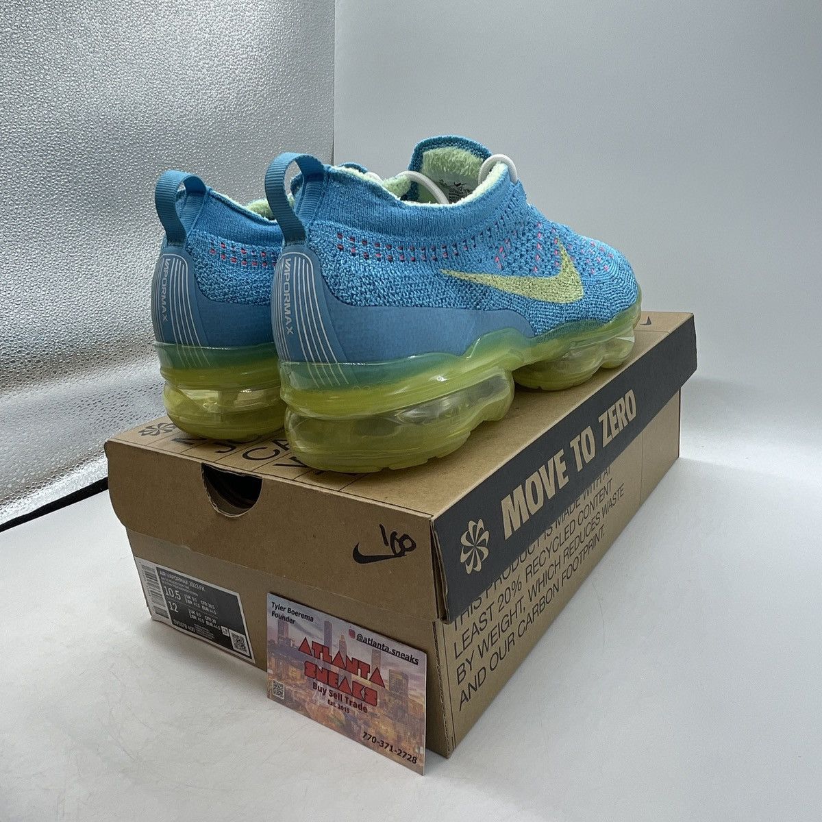 Nike Air vapormax 2023 Baltic blue Size US 10.5 / EU 43-44 - 5 Thumbnail