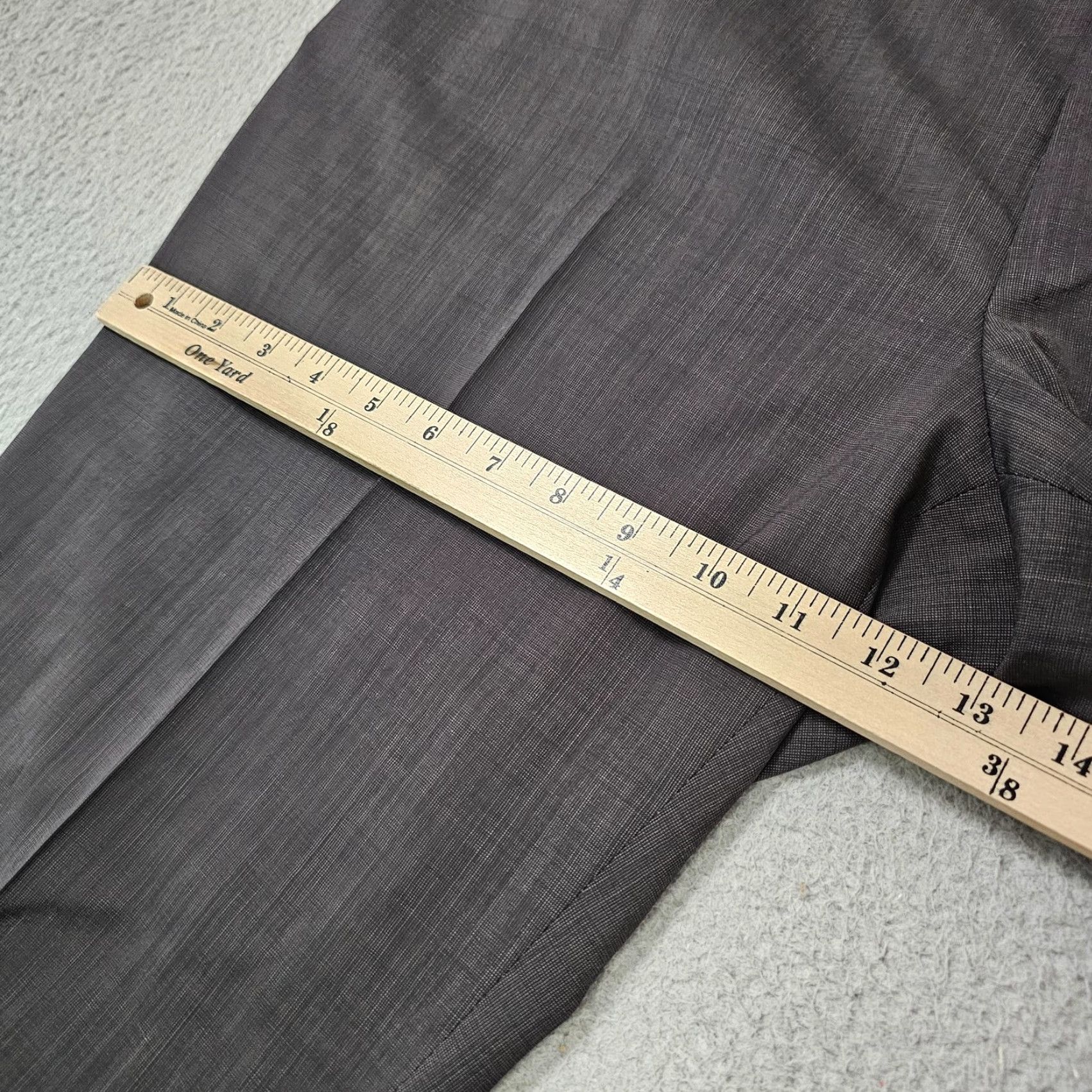 Canali Canali Dress Pants Mens 38x29 Brown Wool Flat Front Lined Pockets Business Formal Travel Size US 38 / EU 54 - 6 Thumbnail