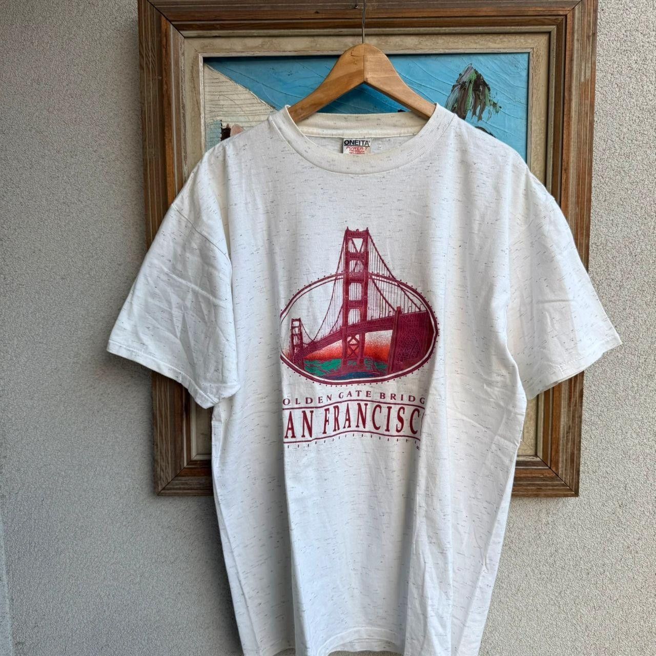Vintage San Francisco Vintage T shirt Spellout 90s Size US L / EU 52-54 / 3 - 2 Thumbnail
