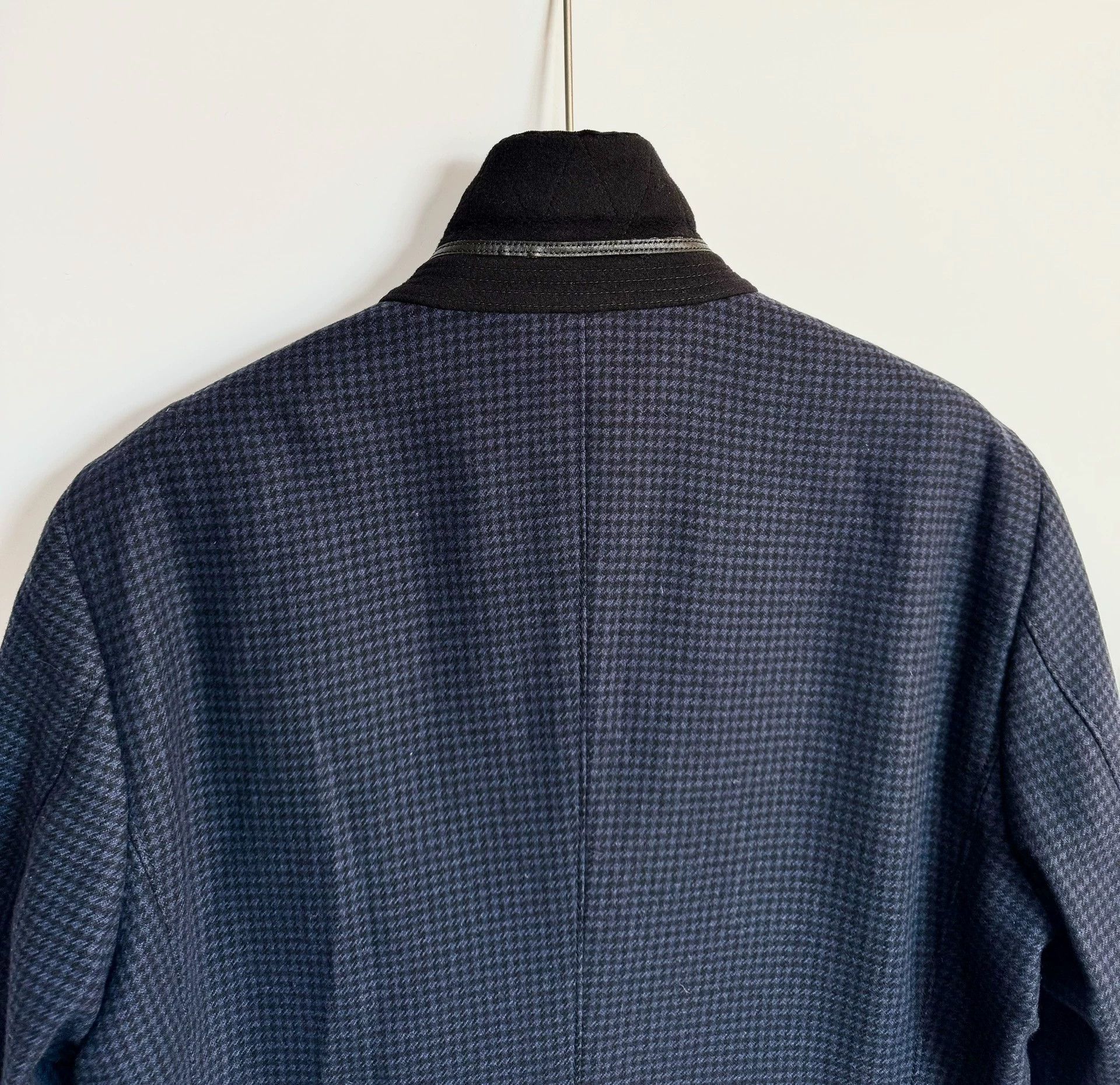 Burberry Burberry Check Wool Cashmere Chester Coat Navy 54 Size US L / EU 52-54 / 3 - 5 Thumbnail