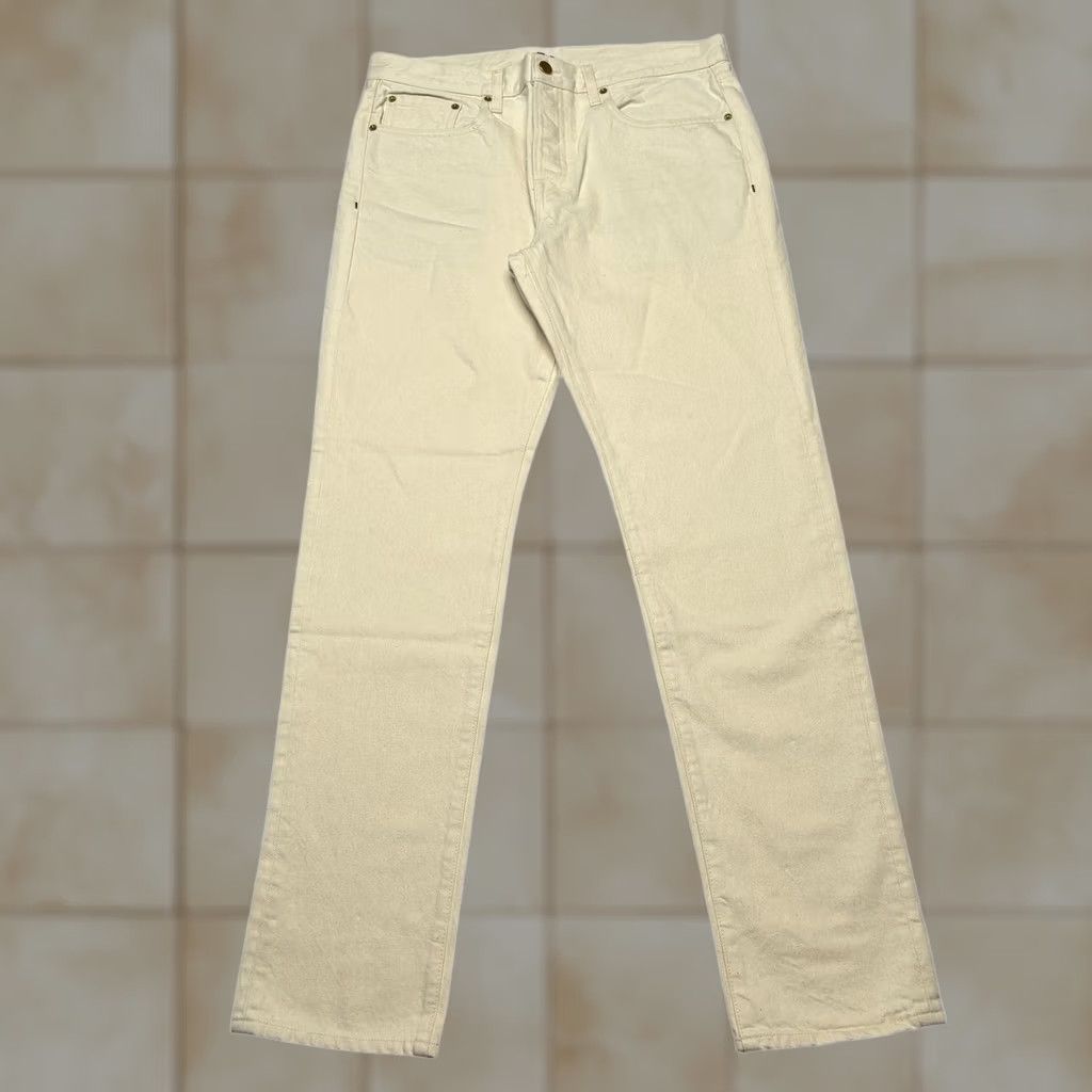 Sid Mashburn Sid Mashburn Jean Slim Straight 31x30 Natural Rinse Denim Mens Size US 31 - 1 Thumbnail