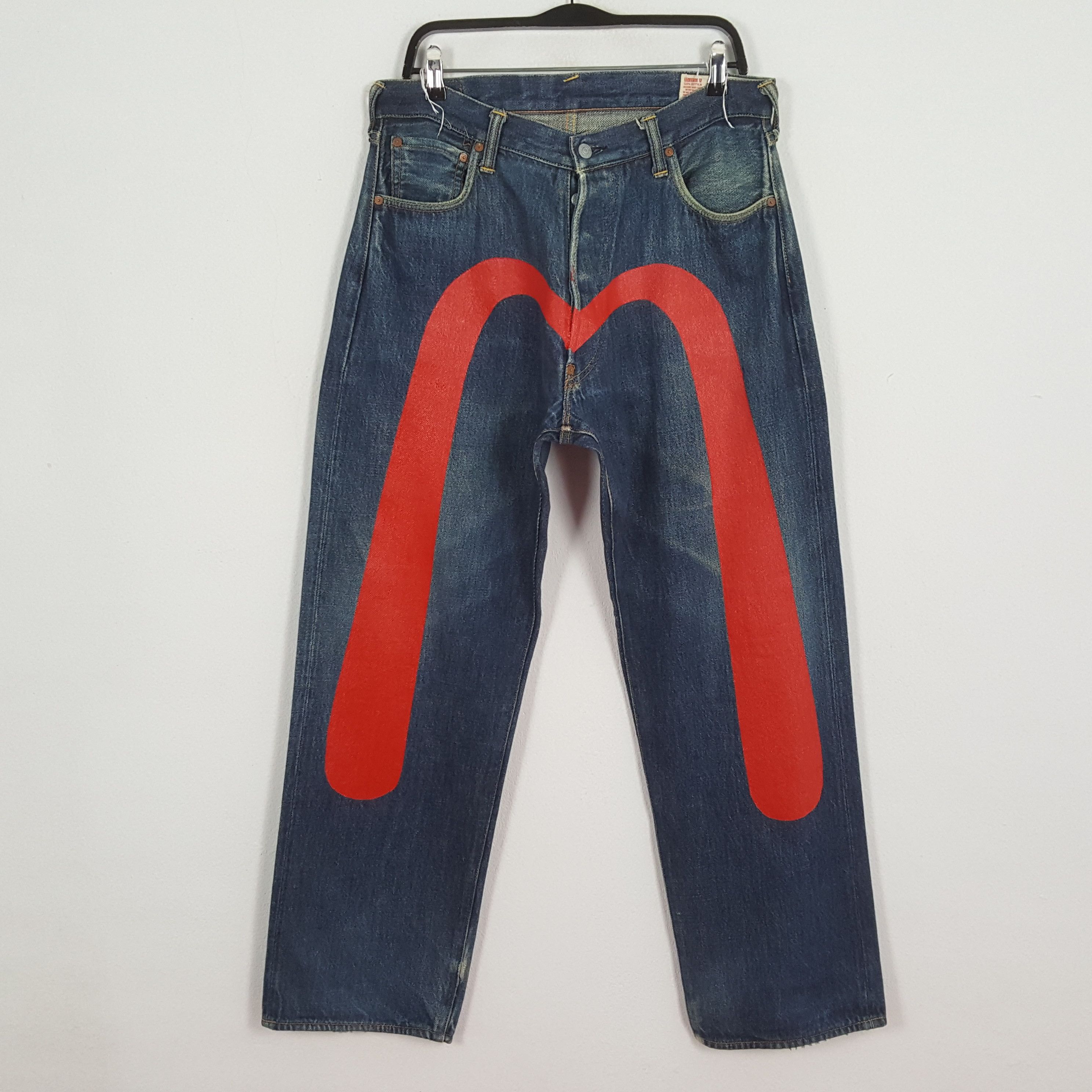 Evisu EVISU Jeans Japanese Brand Streetwear Custom Daicock Style Size US 32 / EU 48 - 1 Thumbnail