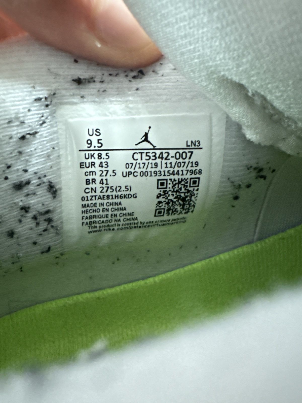 Jordan Brand Jordan 4 Retro SE 95 Neon Size US 8.5 / EU 41-42 - 6 Thumbnail