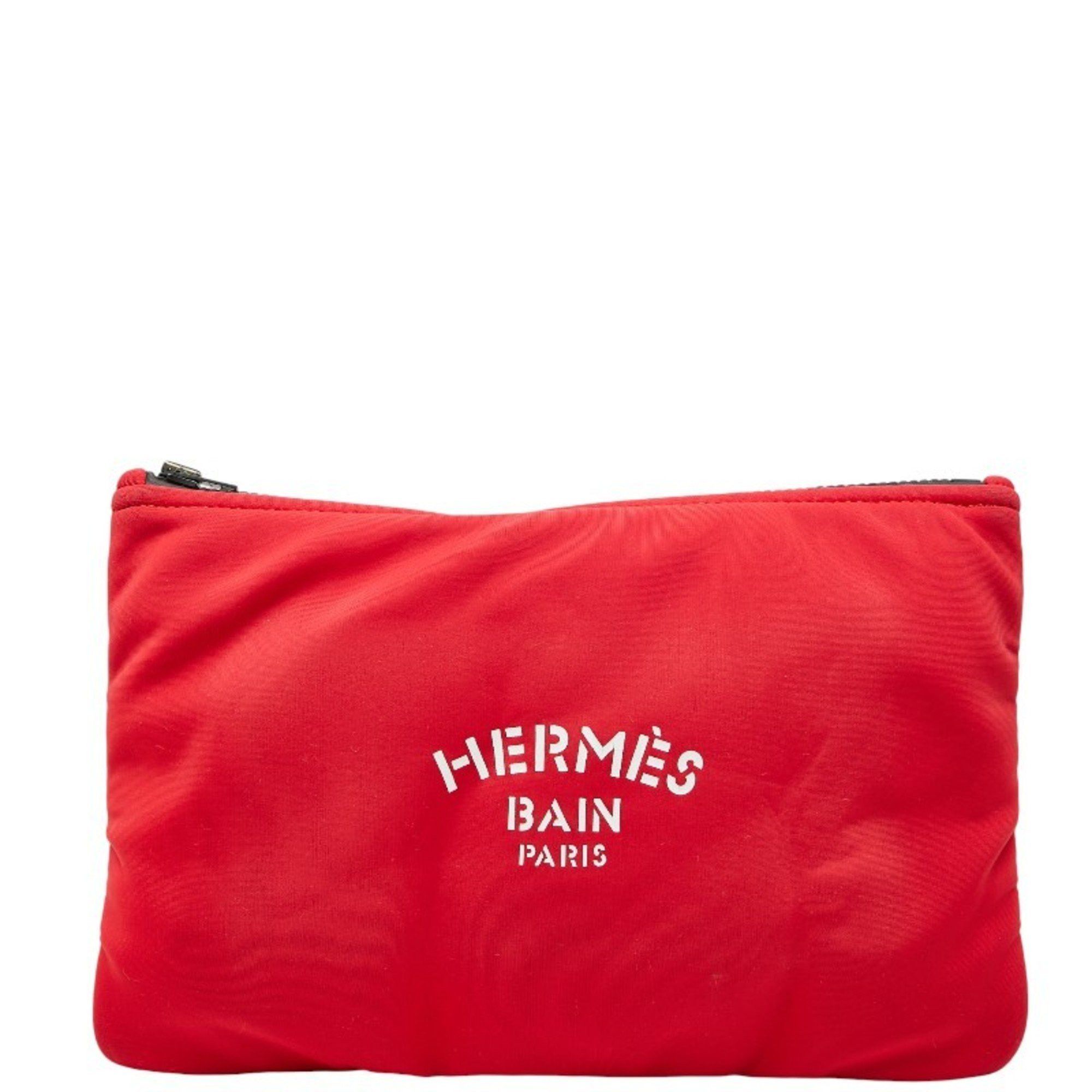 Hermes Hermès Neoban Trusse Flat MM Pouch, Small Item Case, Rouge Kazak, Red, Polyamide, Elastane, Women's, HERMES Size ONE SIZE - 1 Thumbnail