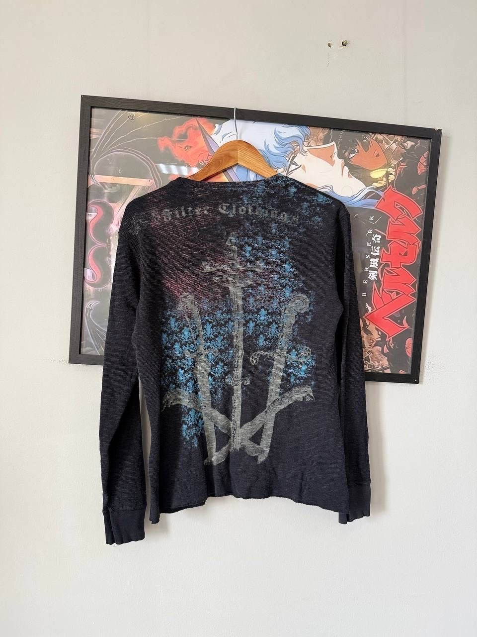 Japanese Brand Vintage 90s affliction Ed hardy style long sleeve shirt Size M / US 6-8 / IT 42-44 - 8 Thumbnail
