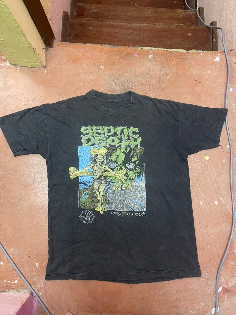 Band Tees Rare Pushead Septic Death Metal Band Size US L / EU 52-54 / 3 - 2 Thumbnail