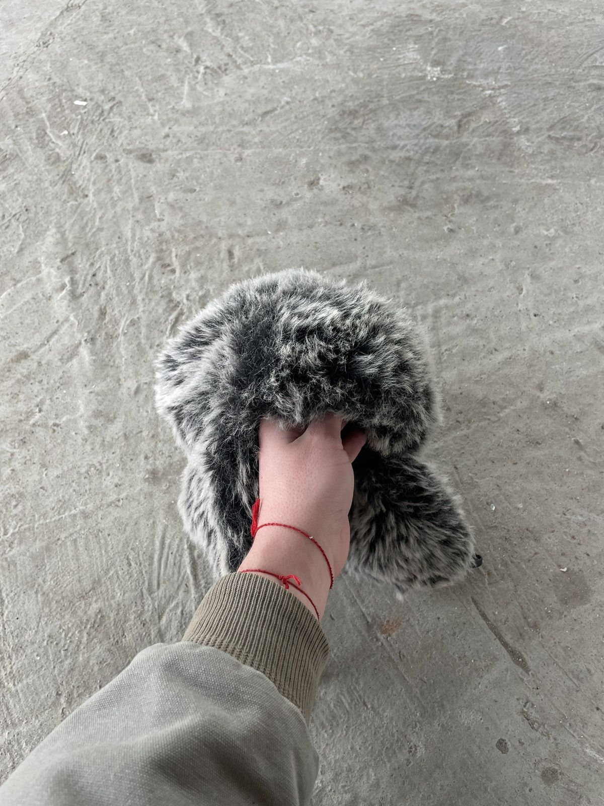 Japanese Brand × Vintage Crazy Y2K Fur Trapper Fuzzy Ushanka Beanie Hat Mohair Faux Size ONE SIZE - 5 Thumbnail