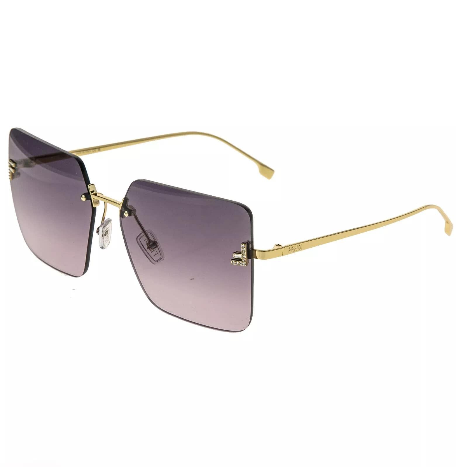 Fendi FENDI FIRST 4082 Gold Purple Fashion Sunglass FE4082US Size ONE SIZE - 4 Thumbnail