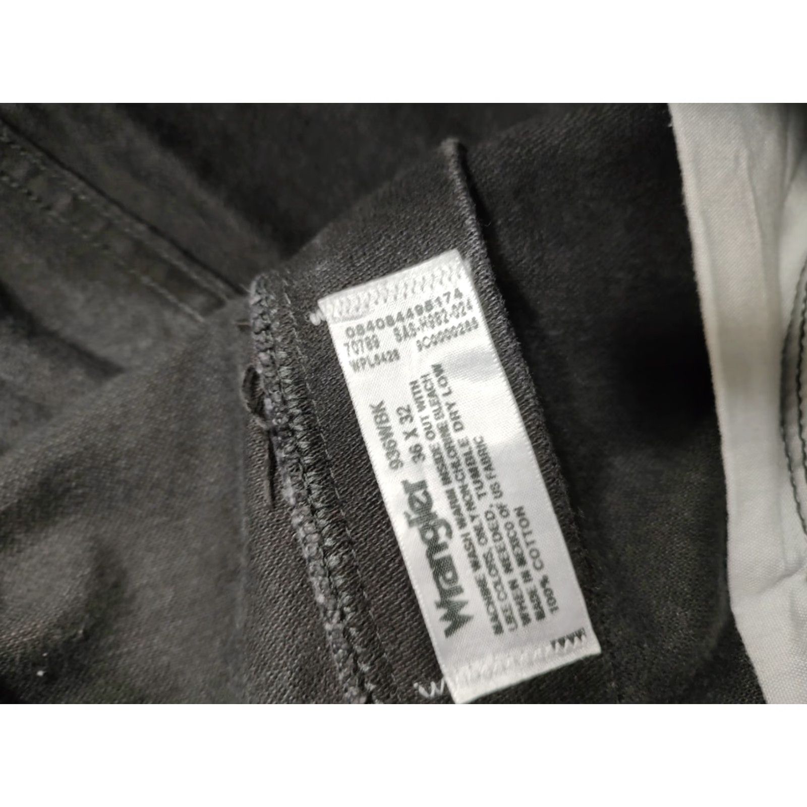 Wrangler VINTAGE Wrangler Cowboy Cut Denim Jeans 36x32 Mens Black 80s 90s Western Rodeo Logo 5-Pocket Classic Straight Size US 36 / EU 52 - 5 Thumbnail