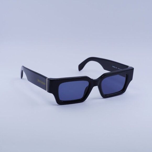 Palm Angels Palm Angels PERI086 HYDE 1045 Sunglasses Black Rectangle Size ONE SIZE - 5 Thumbnail