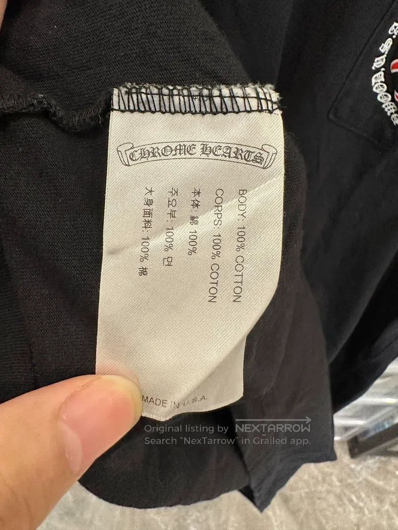 Chrome Hearts CHROME HEARTS Size XL Sanskrit circle red cross flower blac Size US XL / EU 56 / 4 - 5 Thumbnail
