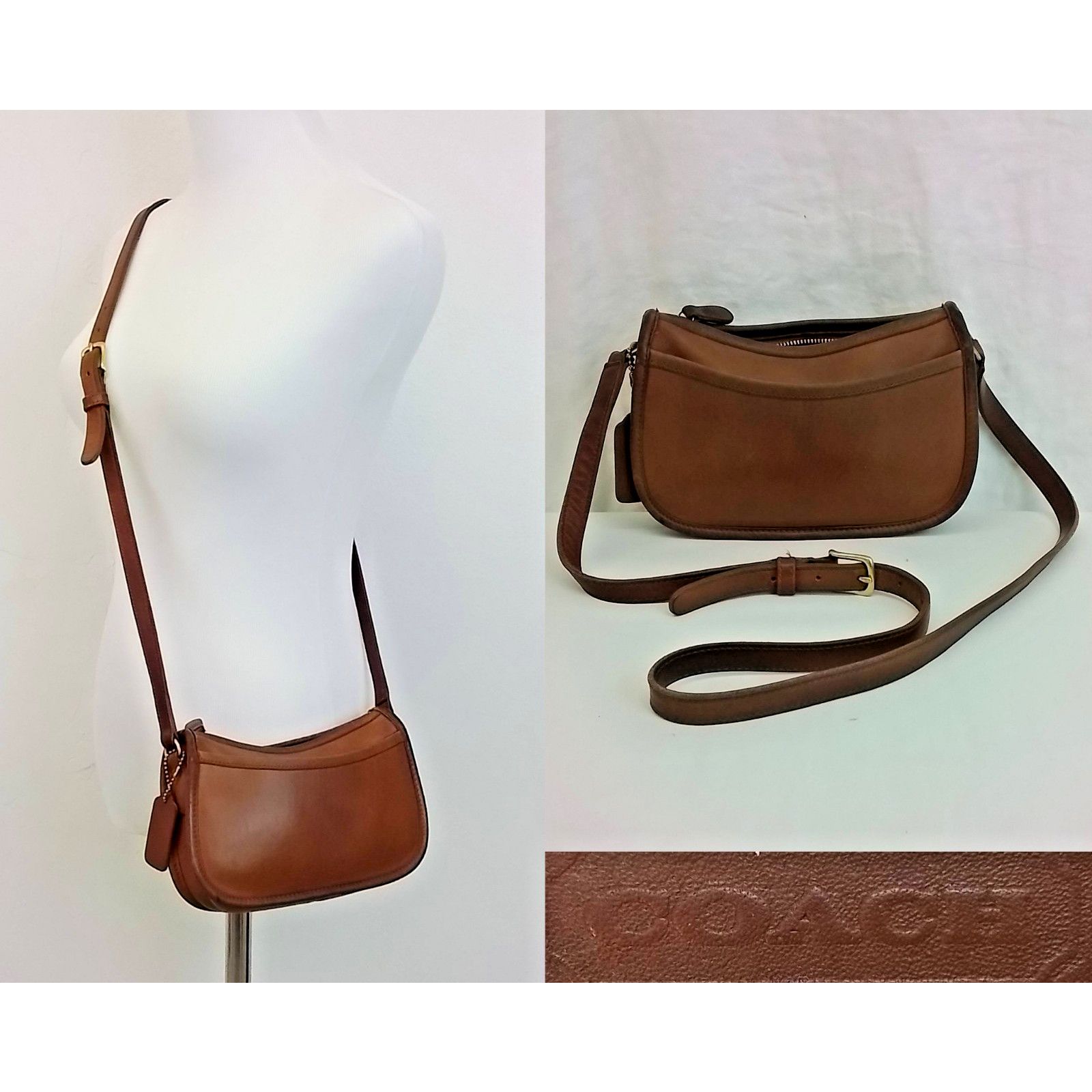 Coach Coach Wendie Bag Crossbody Purse British Tan Vintage 1989 Size ONE SIZE - 1 Thumbnail