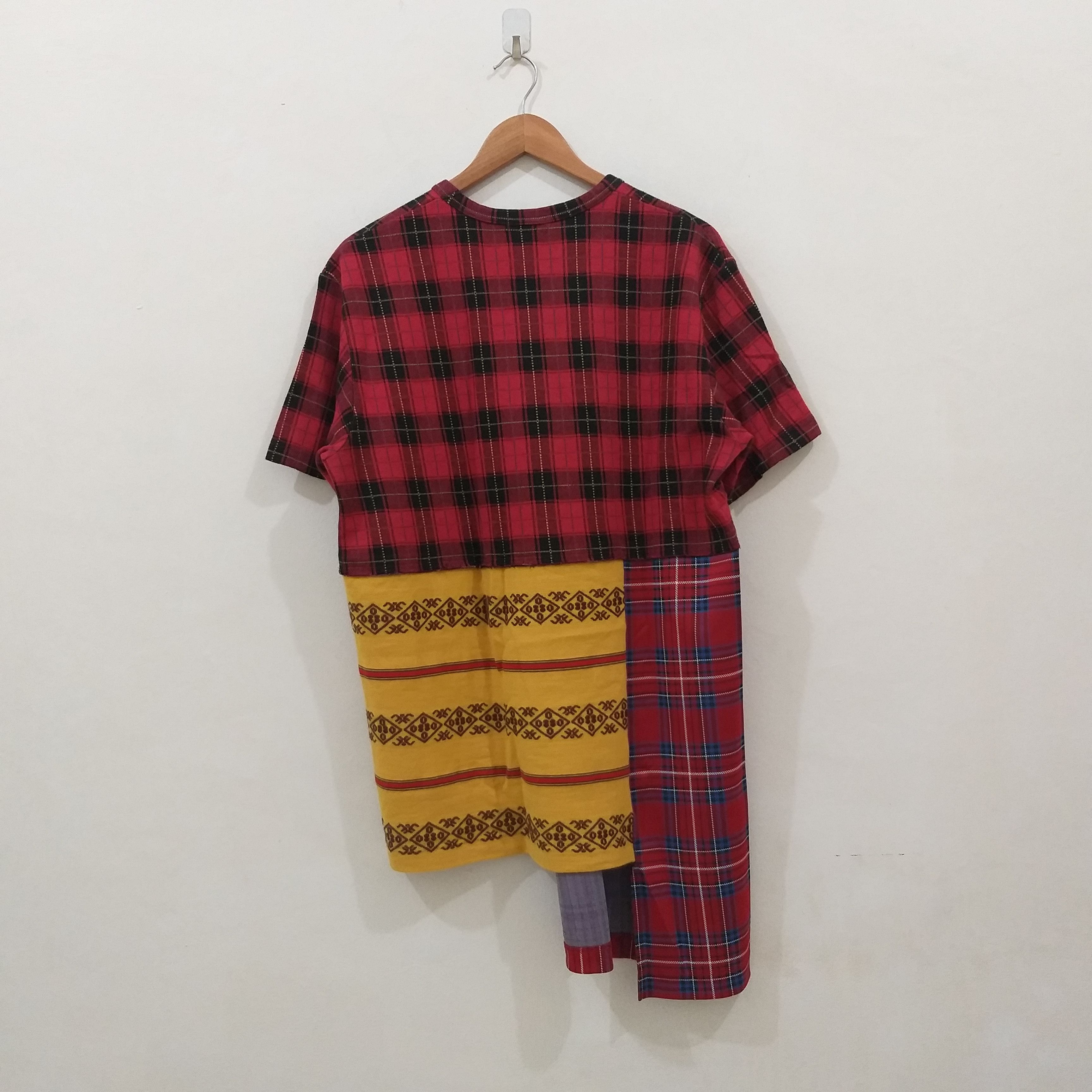 Comme des Garcons Homme Plus Comme Des Garcons Homme Plus Patchwork T-Shirt Size US L / EU 52-54 / 3 - 7 Thumbnail