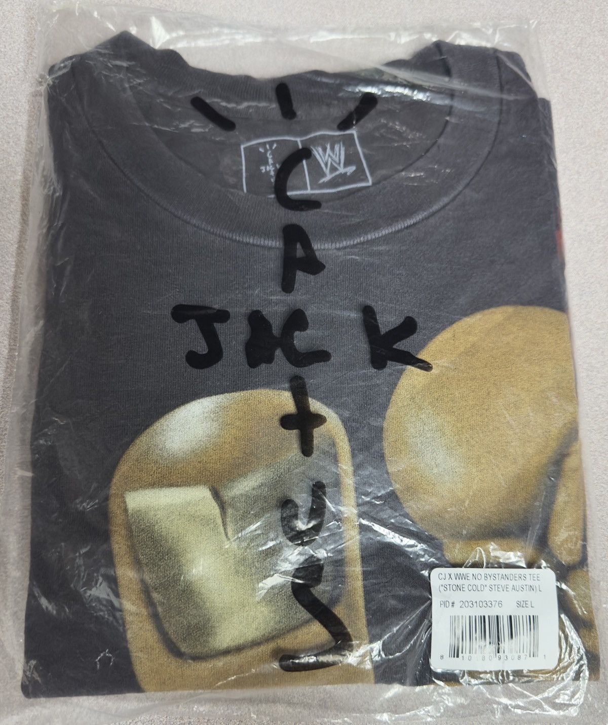 Travis Scott × WWE Cactus Jack & WWE - No Bystanders T-Shirt (Stone Cold) Size US L / EU 52-54 / 3 - 2 Thumbnail