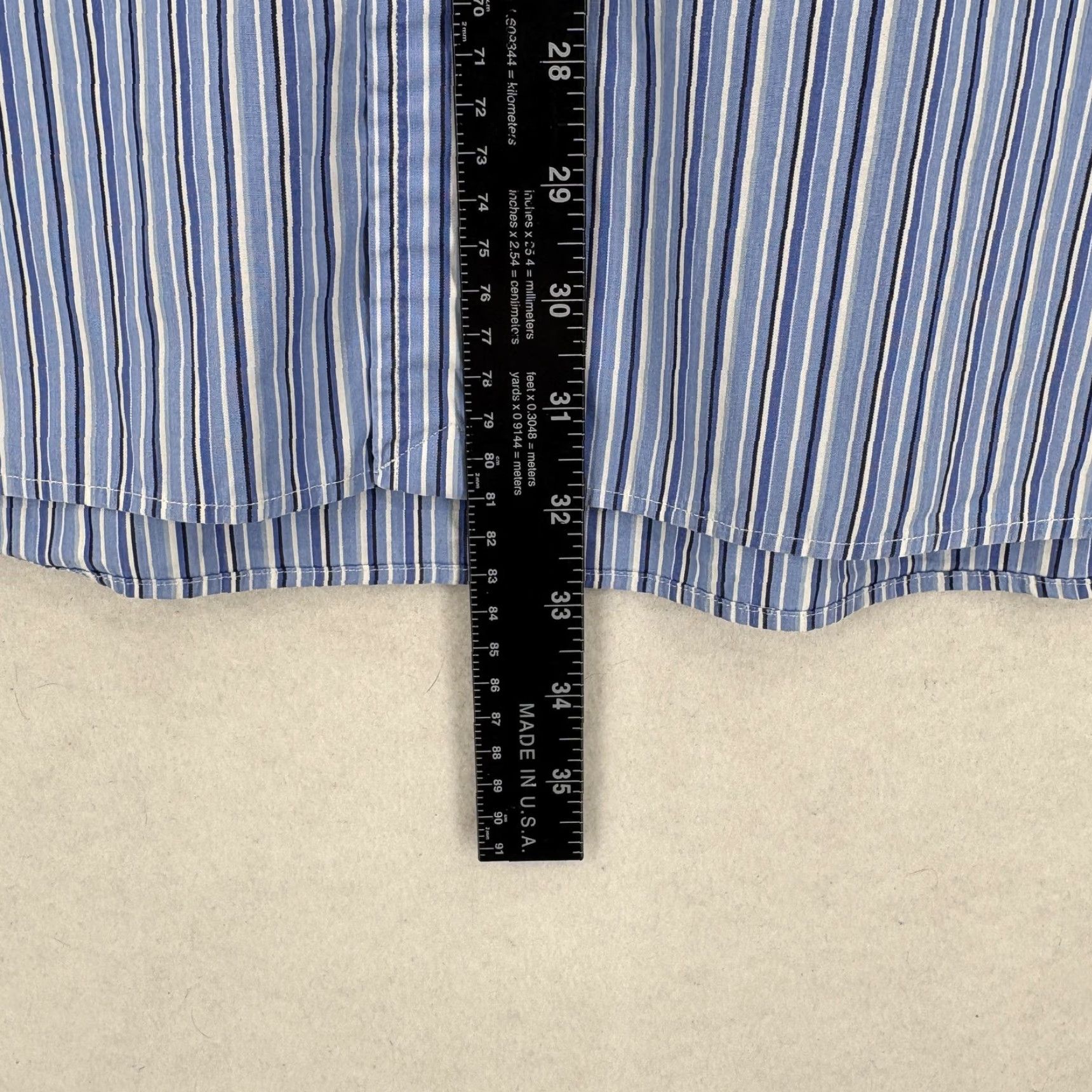 Ralph Lauren Ralph Lauren Shirt Mens Big 3X Blue Stripe Long Sleeve Button Down Classic Pony Shirt Size US XXL / EU 58 / 5 - 7 Thumbnail