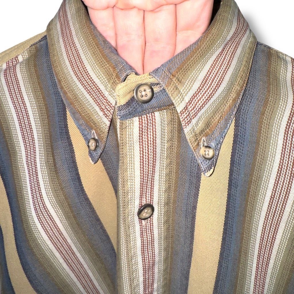 Gant GANT Brown and Green Chelsea Twill Button Down Shirt Size M Size US M / EU 48-50 / 2 - 5 Thumbnail