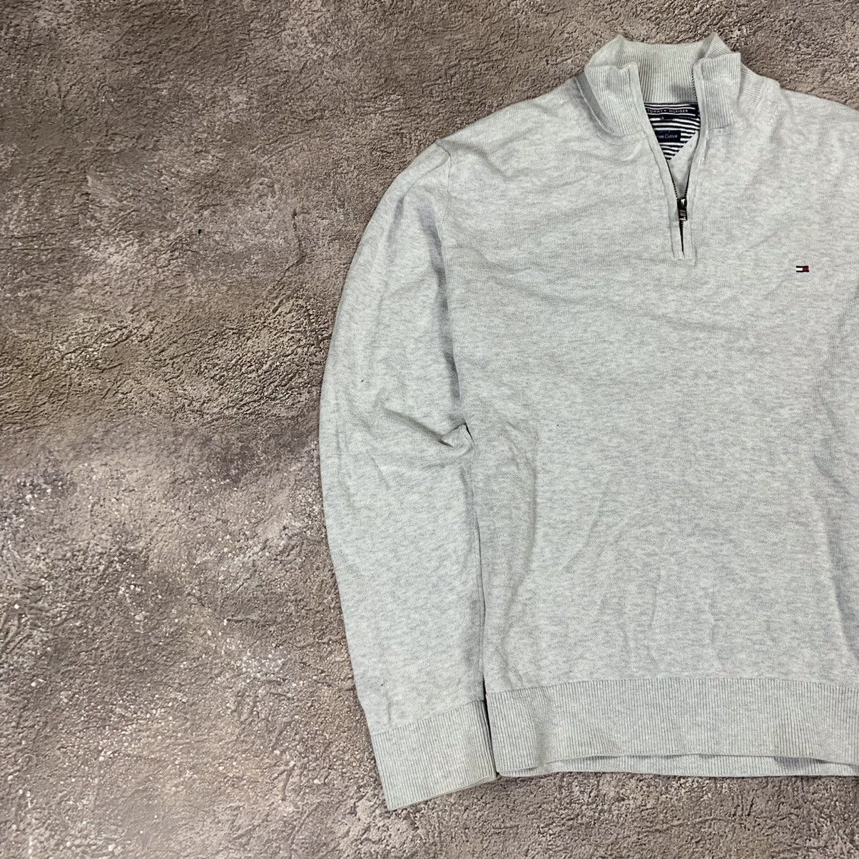 Vintage Vintage Tommy Hilfiger 1/4 Zip Sweater Preppy Normcore XL Size US XL / EU 56 / 4 - 3 Thumbnail