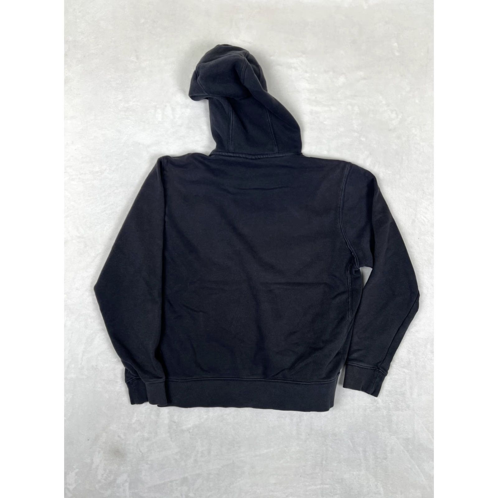 Nike VINTAGE Nike Black Hoodie Sweatshirt Pullover S Long Sleeve Embroidered Swoosh Fade Crew Neck Hooded Pockets 90s Sports Men Size US S / EU 44-46 / 1 - 6 Thumbnail