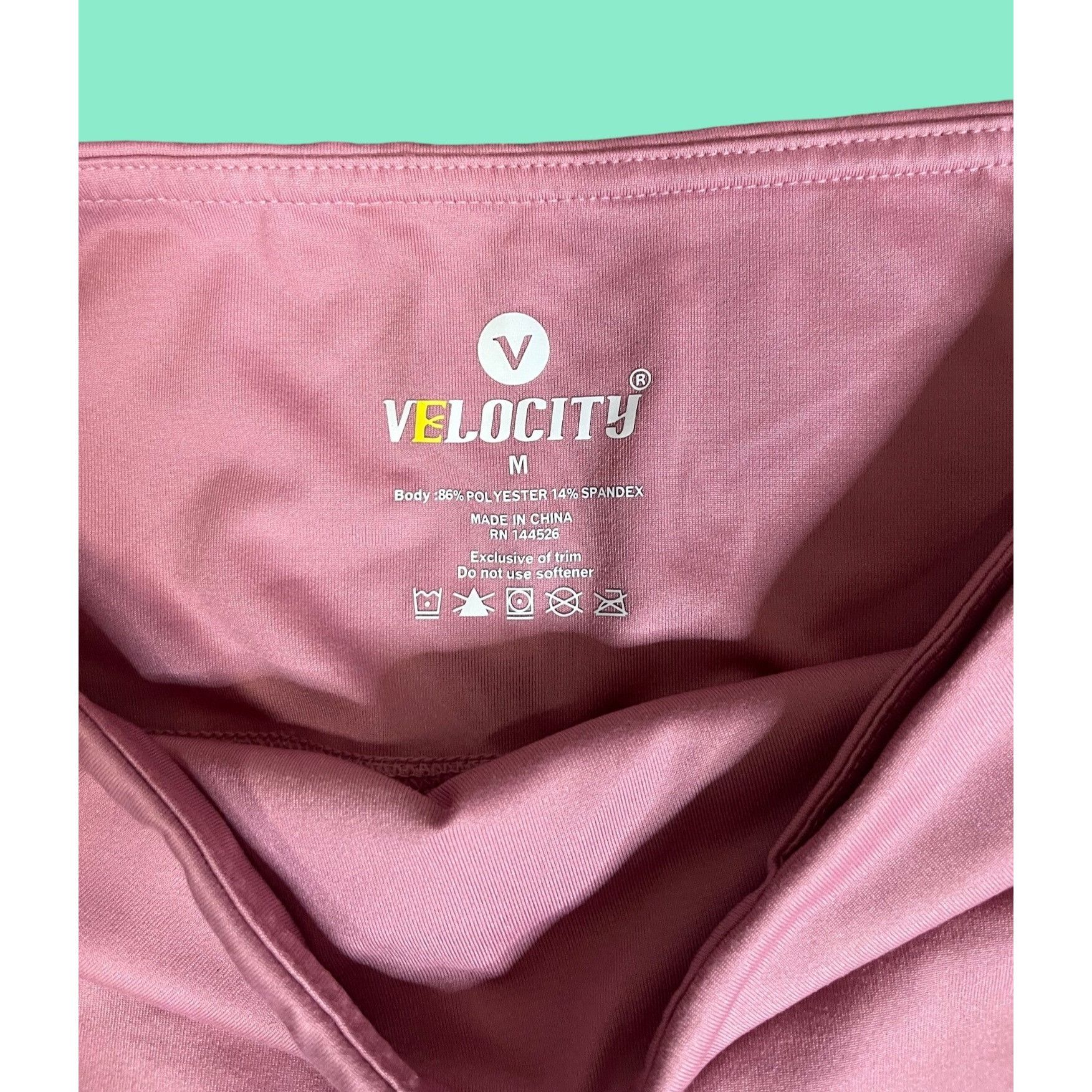 Other Velocity Womens High-Waist Pink Cropped Leggings Size M Stre Size 30" / US 8 / IT 44 - 2 Thumbnail