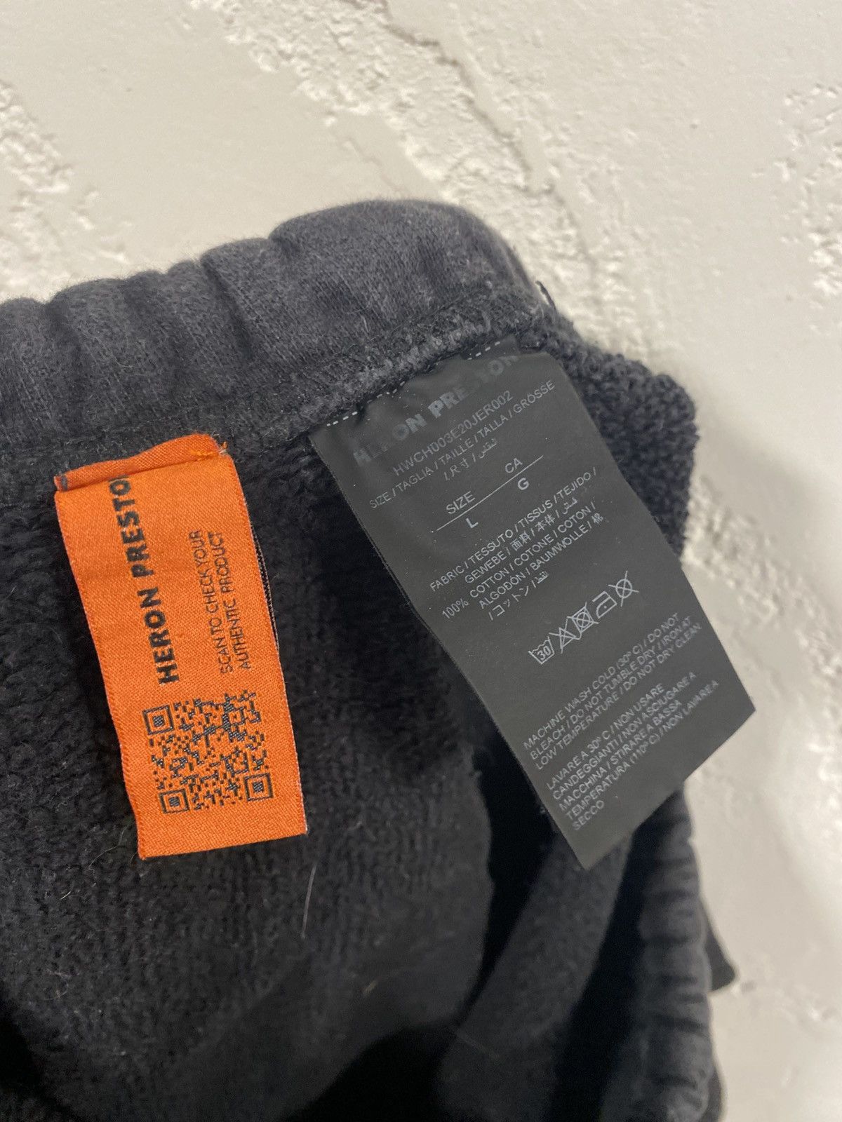 Heron Preston Heron Preston Dark Grey Washed Sweatpants Size: L Size US 34 / EU 50 - 4 Thumbnail