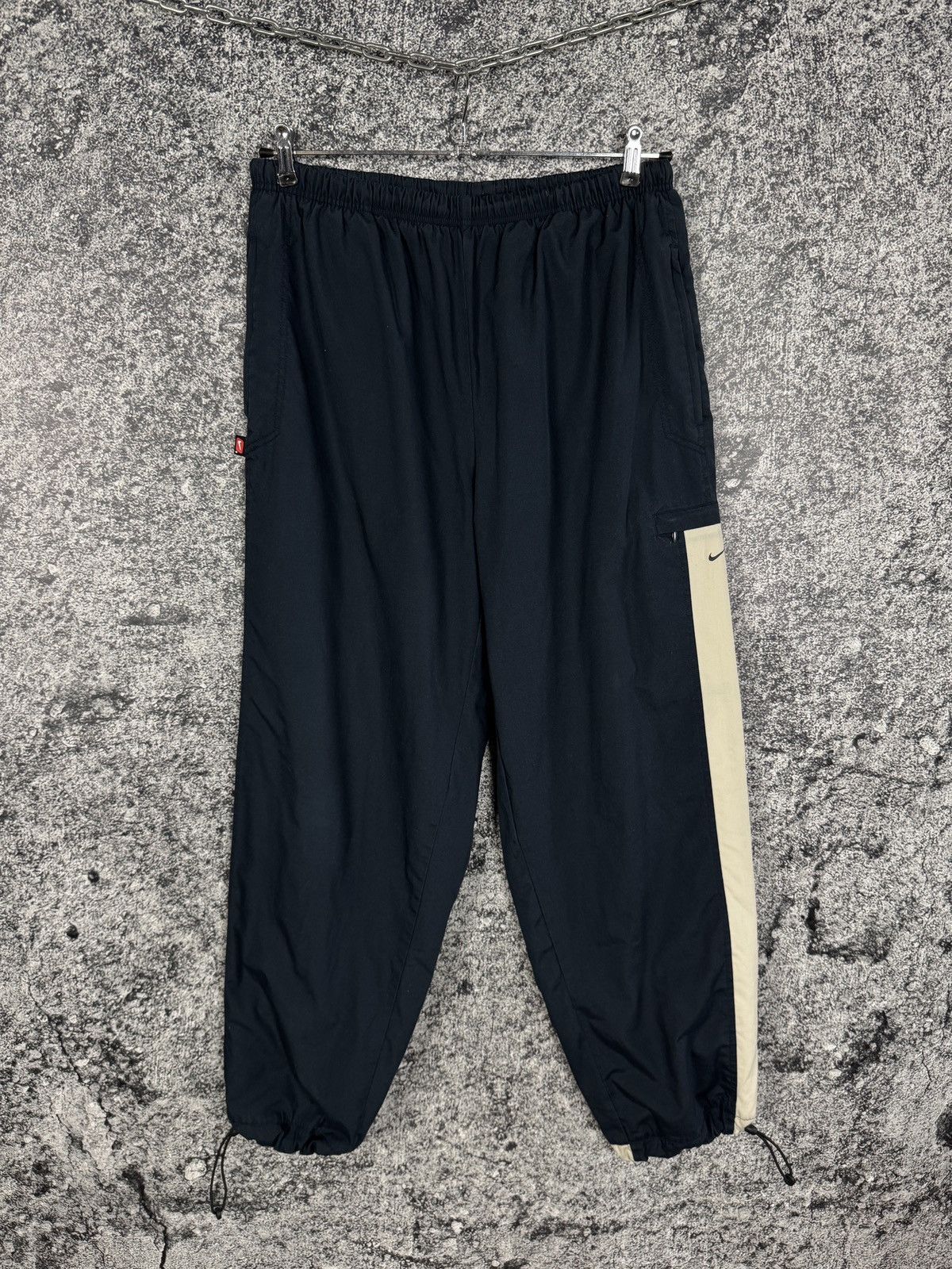 Nike Vintage Nike Track Pants 90s Drawstring Cuffs Joggers Y2K XL Size US 38 / EU 54 - 1 Thumbnail