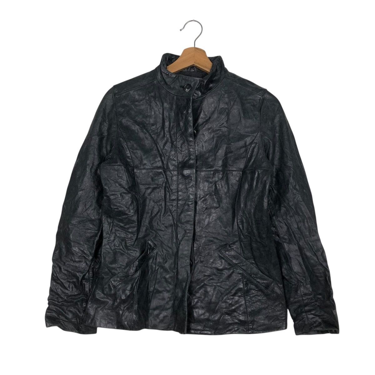 Japanese Brand 🔥VINTAGE BIKER SOFT LEATHER JACKET OZOC ISSEY MIYAKE Size US S / EU 44-46 / 1 - 3 Thumbnail