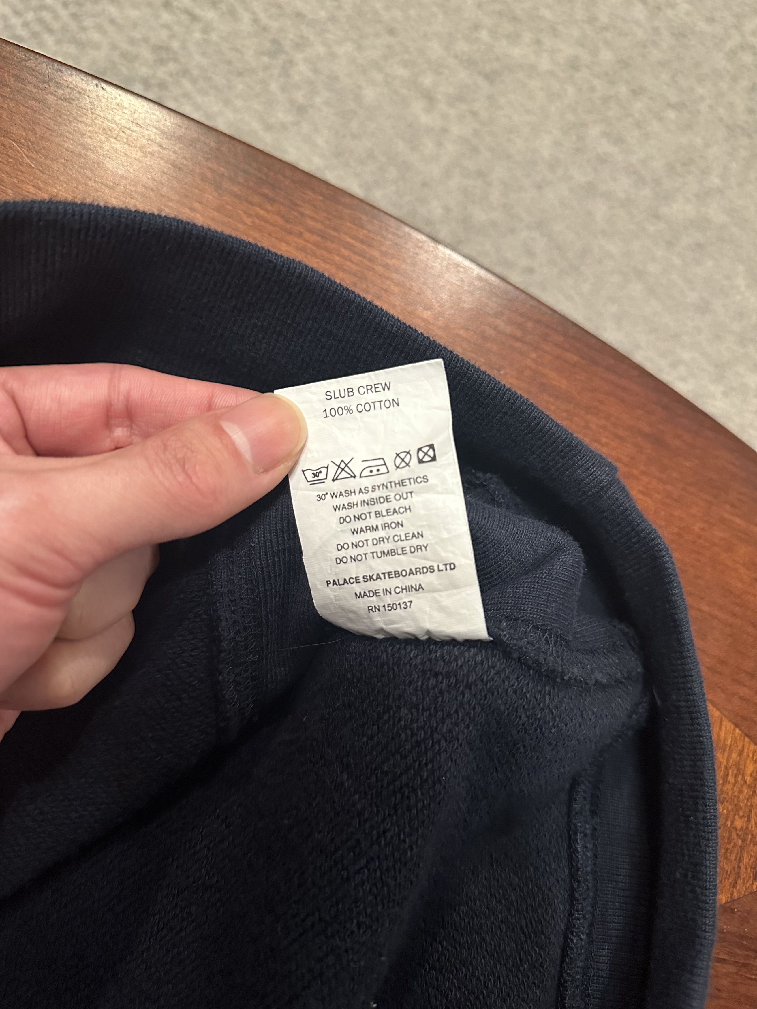 Palace Slub Crew (2018) Size US M / EU 48-50 / 2 - 7 Thumbnail