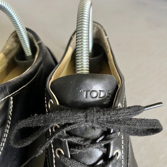 Tod's TOD'S Leather Bowler Minimalist Sneakers Size US 7 / IT 37 - 4 Thumbnail