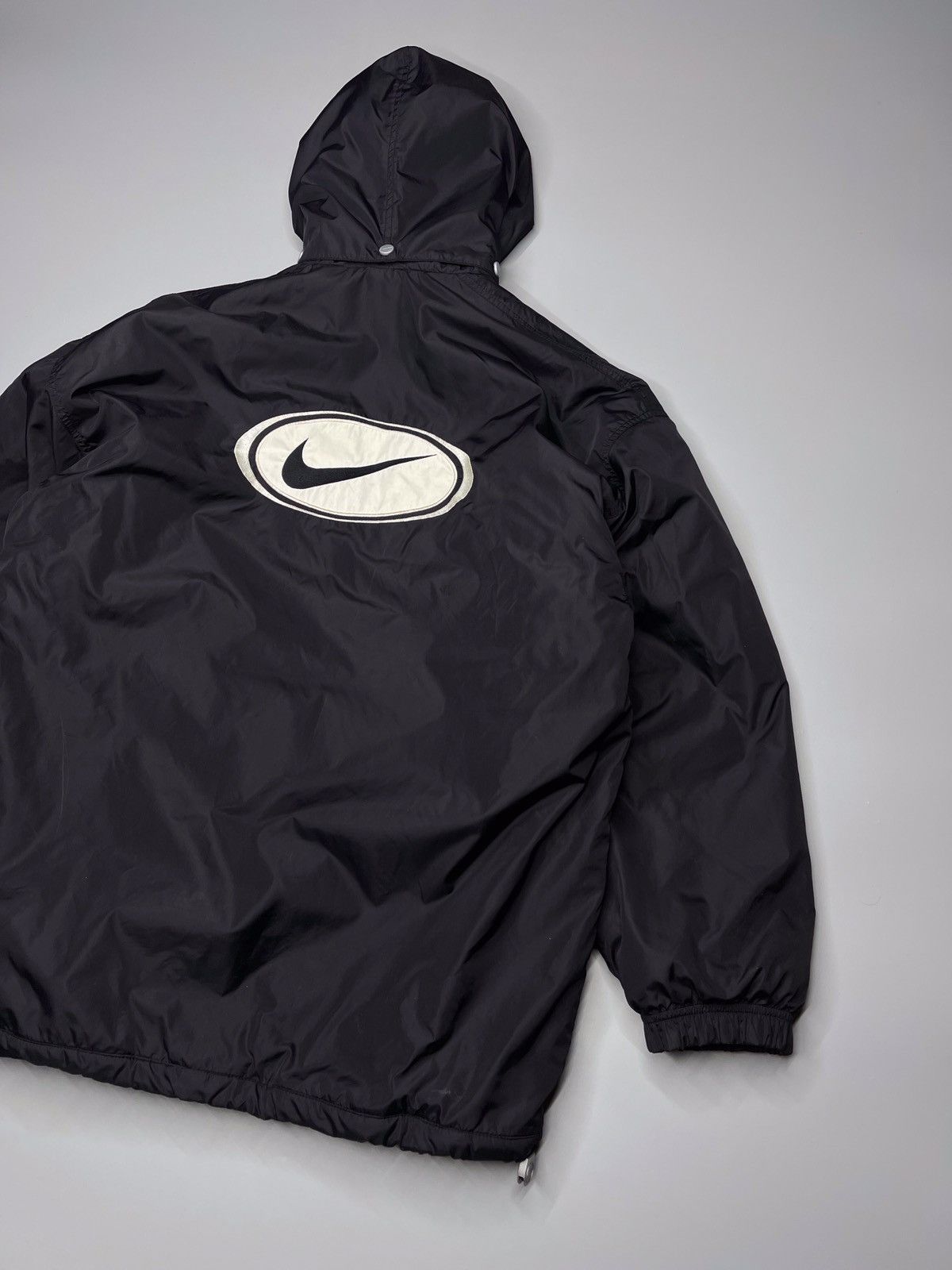 Nike × Vintage Vintage Y2k Nike Nylon Big Logo Jacket Size US L / EU 52-54 / 3 - 3 Thumbnail