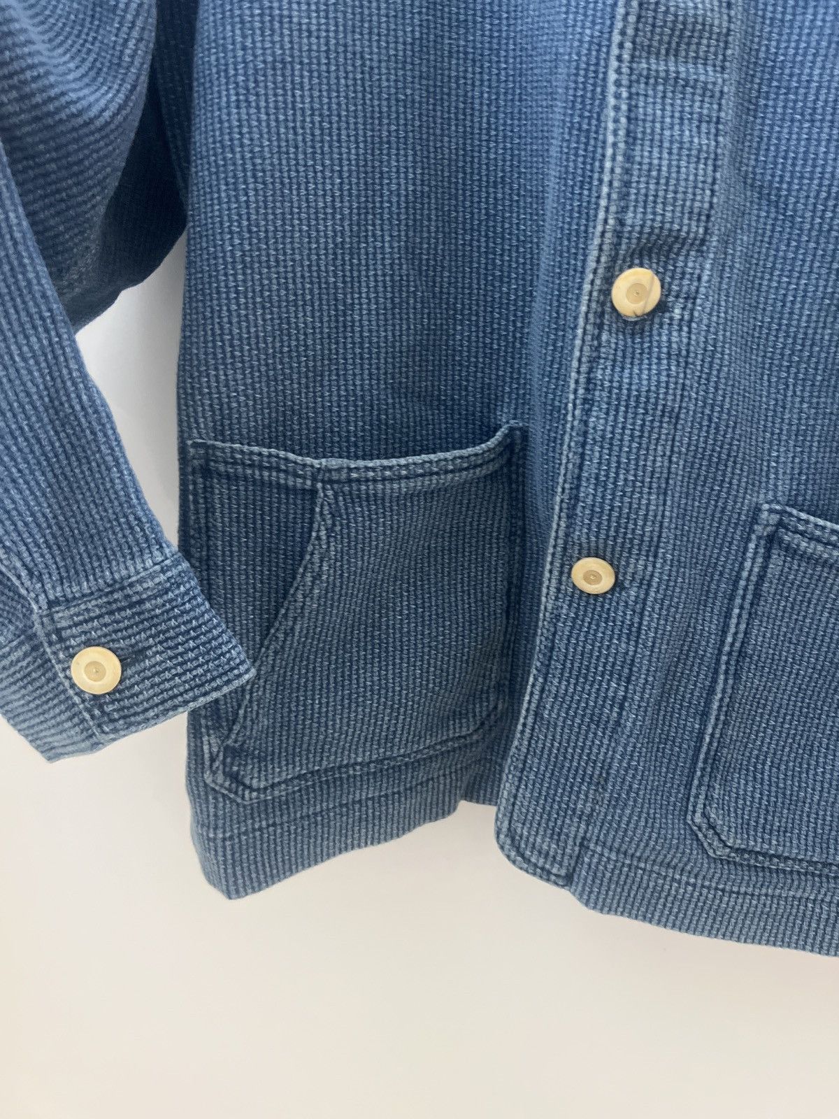 Taylor Stitch Taylor Stitch Indigo Waffle Knit Overshirt Jacket Size 46 XL Size US M / EU 48-50 / 2 - 2 Thumbnail