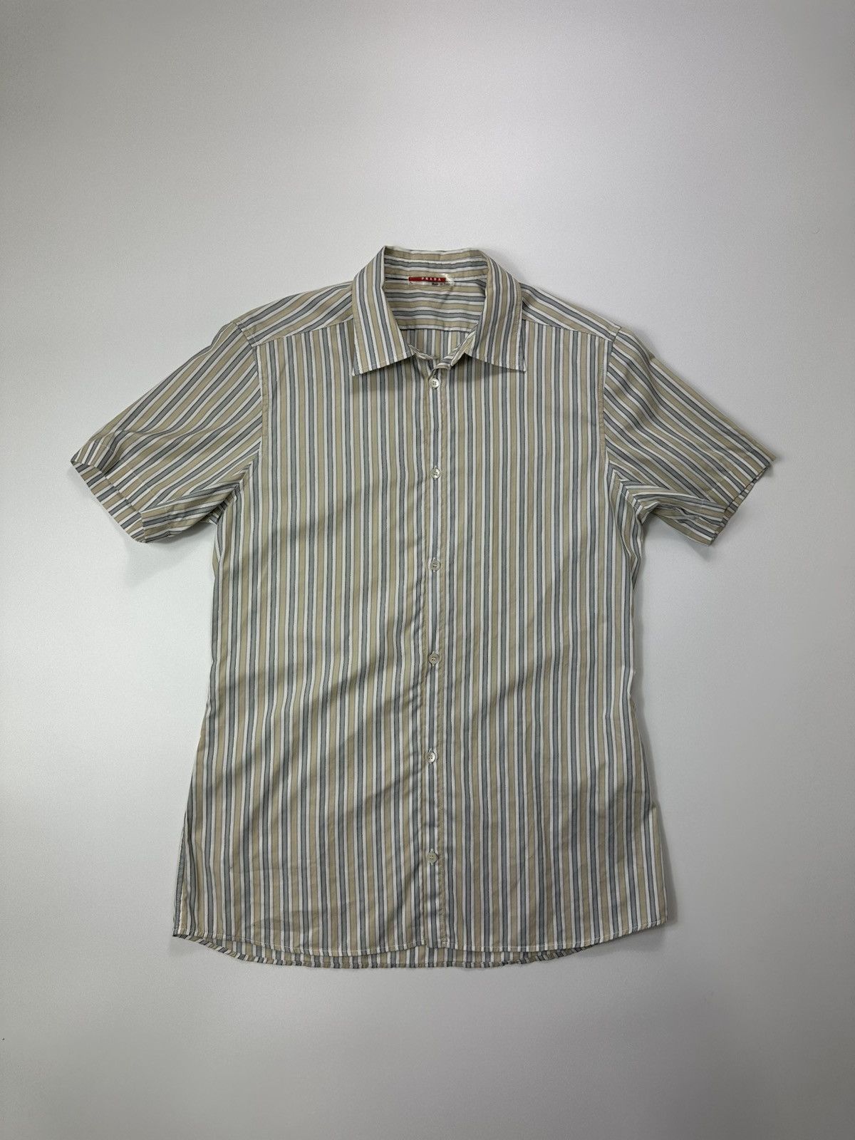 Prada Stripped Casual Shirt Short Sleeve