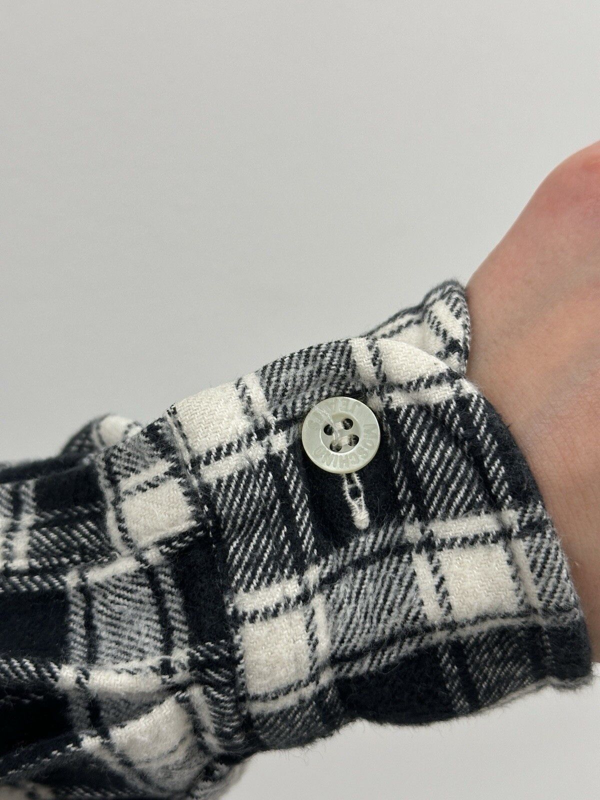 Moschino Vintage 90s Moschino Jeans Flanel Shirt Checked Womens Size M / US 6-8 / IT 42-44 - 12 Thumbnail