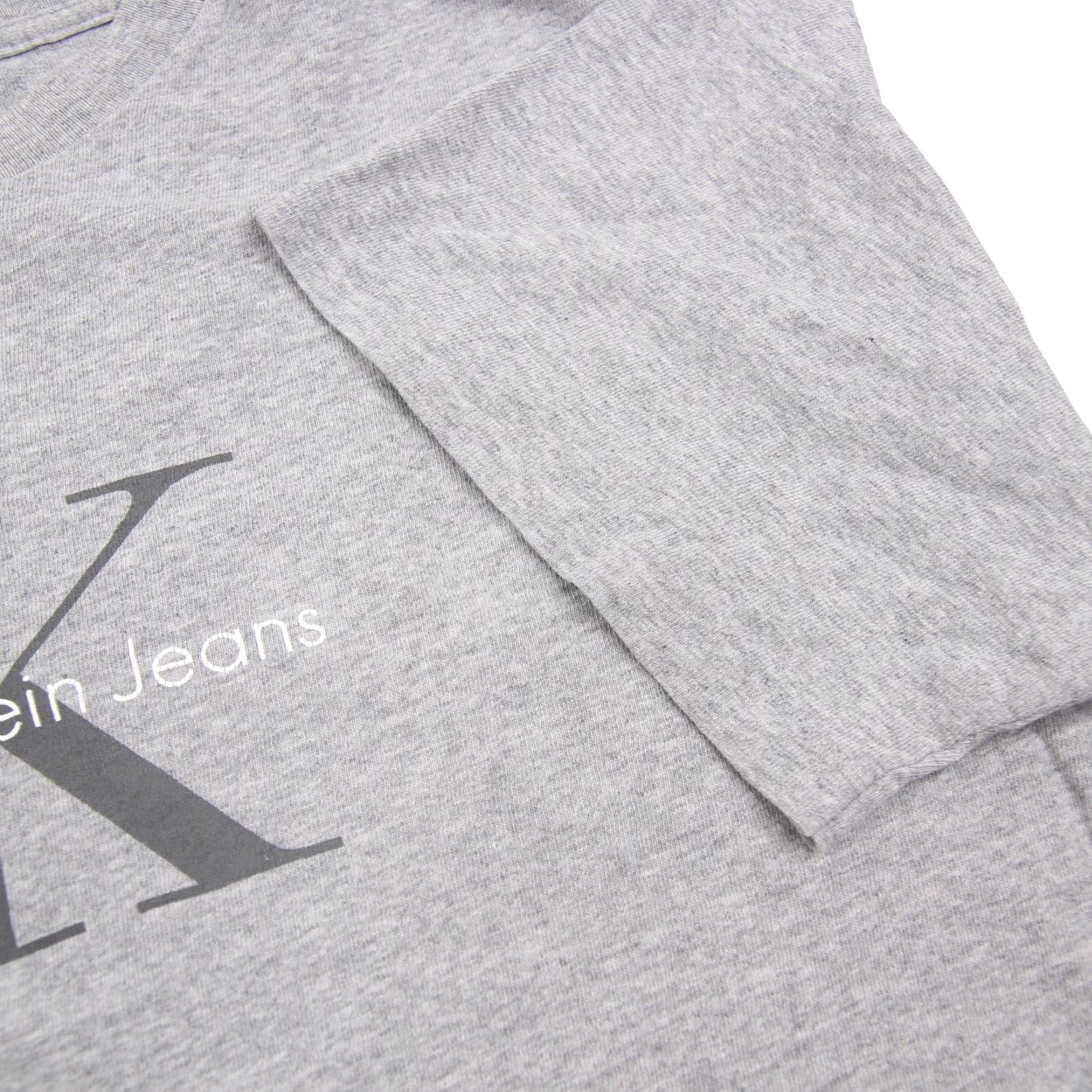 Calvin Klein VINTAGE Calvin Klein Mens Small/Medium Graphic Spellout T Shirt Grey Size US M / EU 48-50 / 2 - 3 Thumbnail