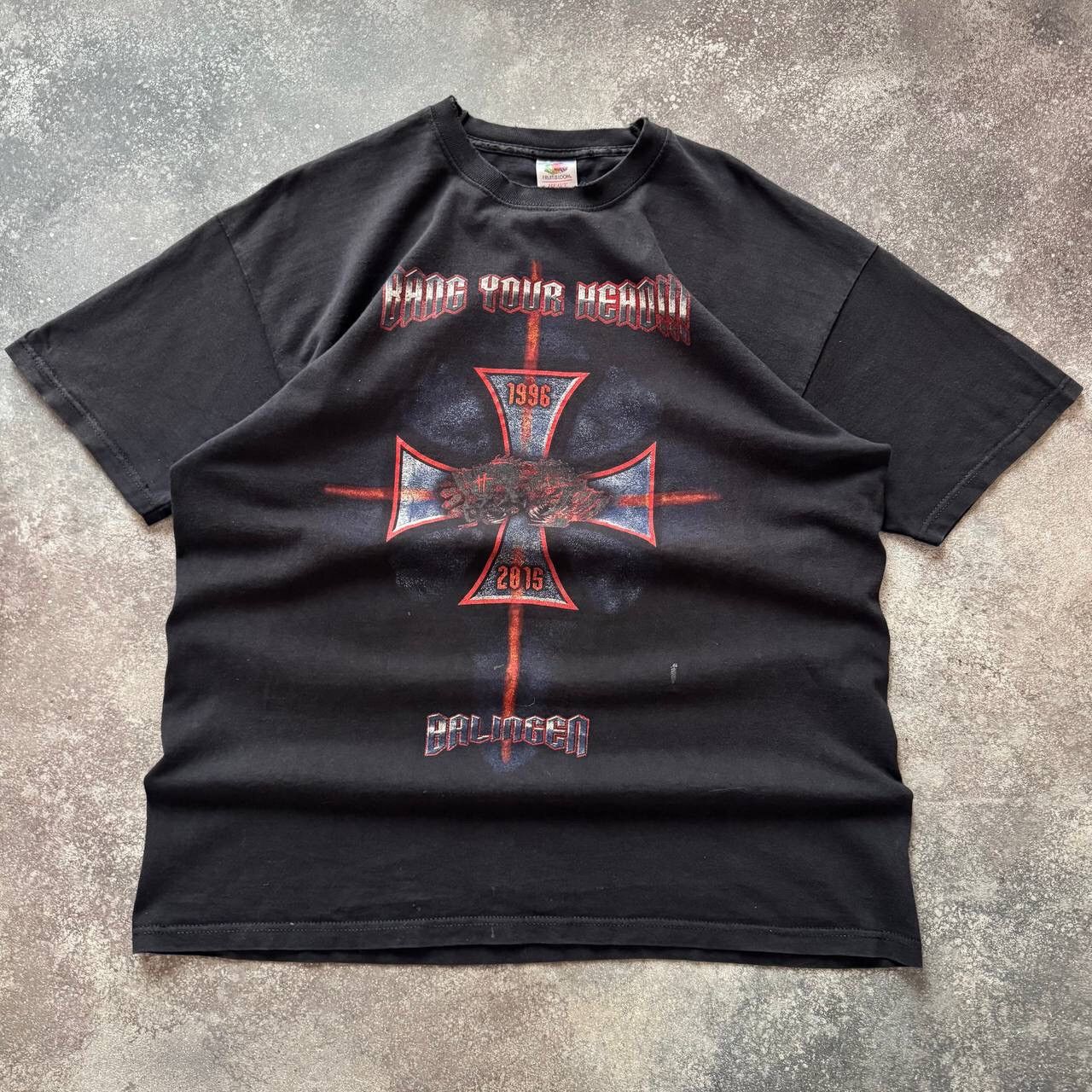 Band Tees Cross Logo Vintage Festival Rock Band T-Shirt Size US XL / EU 56 / 4 - 1 Thumbnail