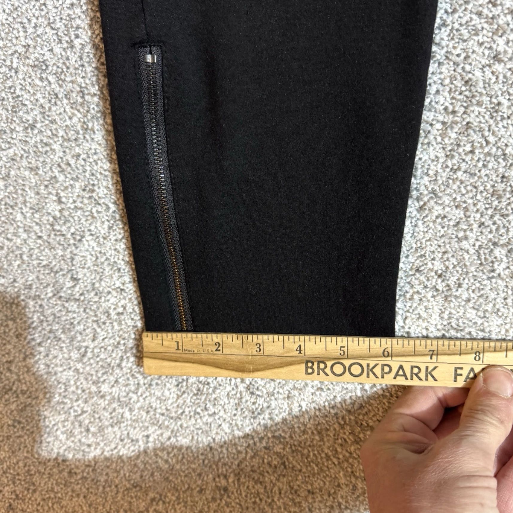 Vintage Susan Graver Pants Medium Office Chic Ankle Zip Edgy Workwear Classic Pants Women M Black Skinny Dress Pants Size 32" / US 10 / IT 46 - 2 Thumbnail