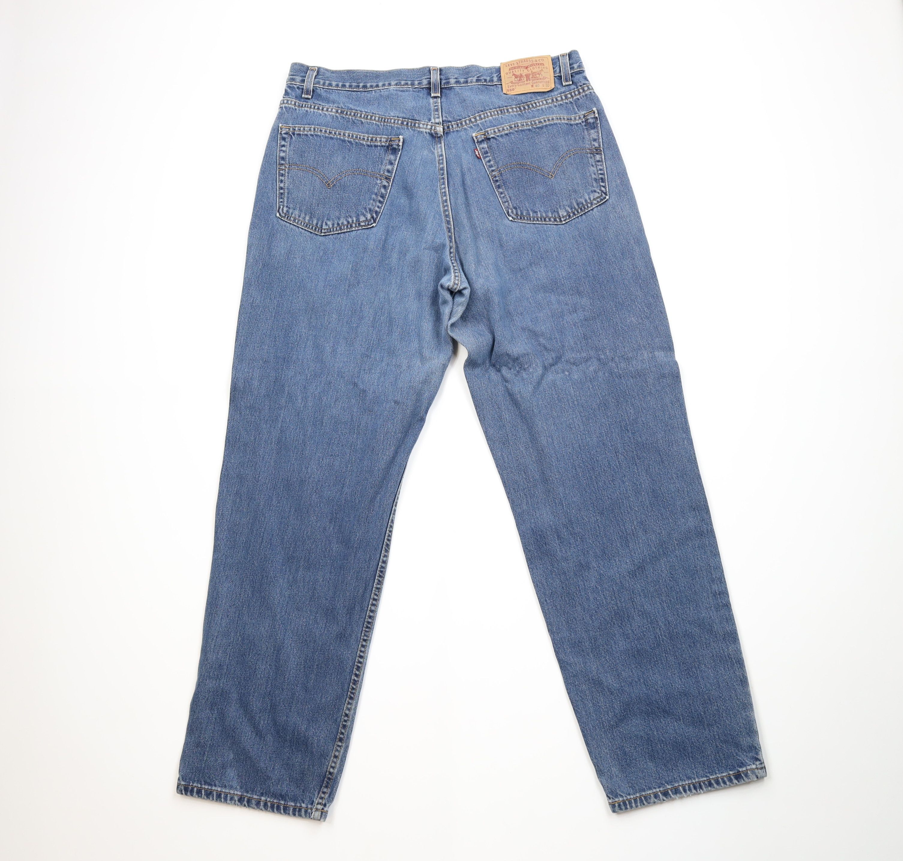 Levi's Vintage Y2K 2002 Levis 550 Relaxed Fit Denim Jeans Blue USA Size US 40 / EU 56 - 9 Thumbnail