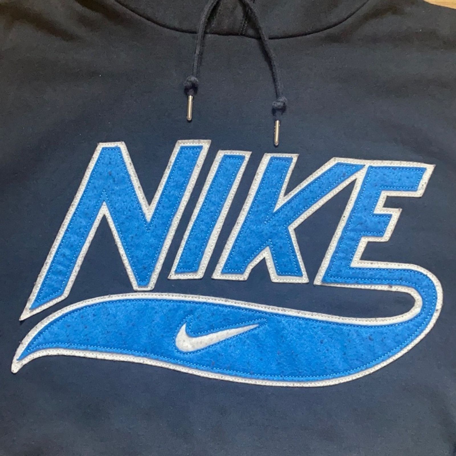 Nike Y2K nike spell out center swoosh hoodie Size US L / EU 52-54 / 3 - 4 Thumbnail
