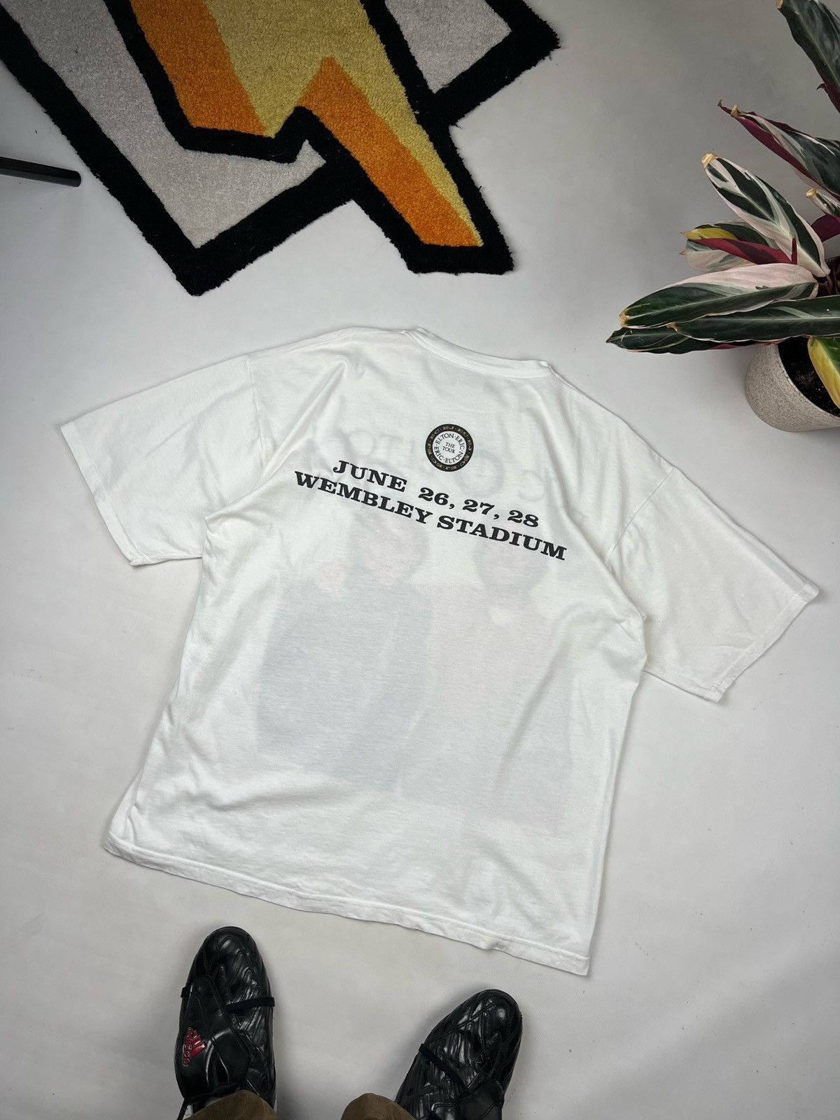 Band Tees × Vintage Vintage Elton John Eric Clapton Tour T Shirt Size XL Size US XL / EU 56 / 4 - 3 Thumbnail