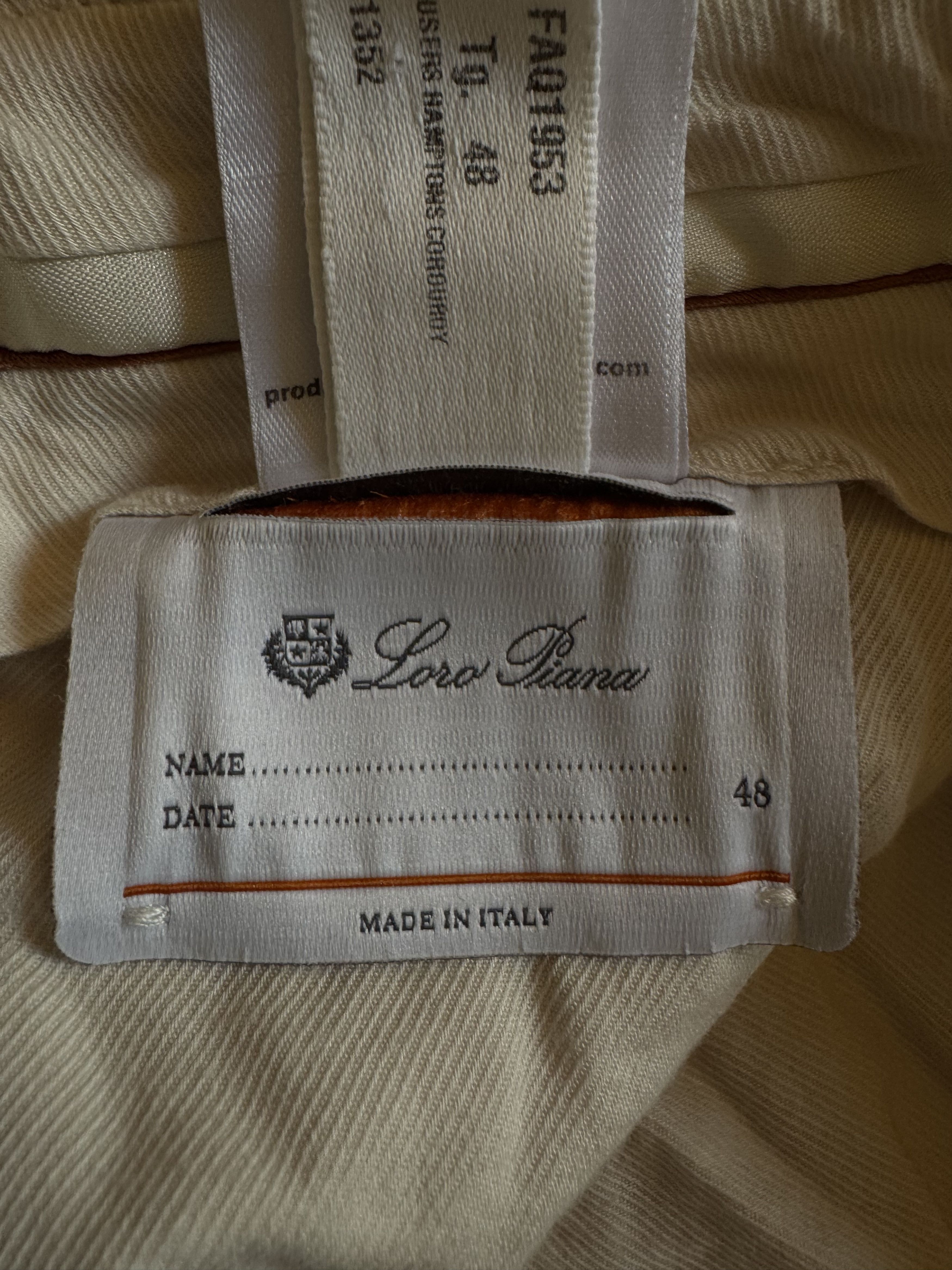 Loro Piana Jarno Hamptons Straight-Leg Cotton-Corduroy Trousers Size US 32 / EU 48 - 10 Thumbnail