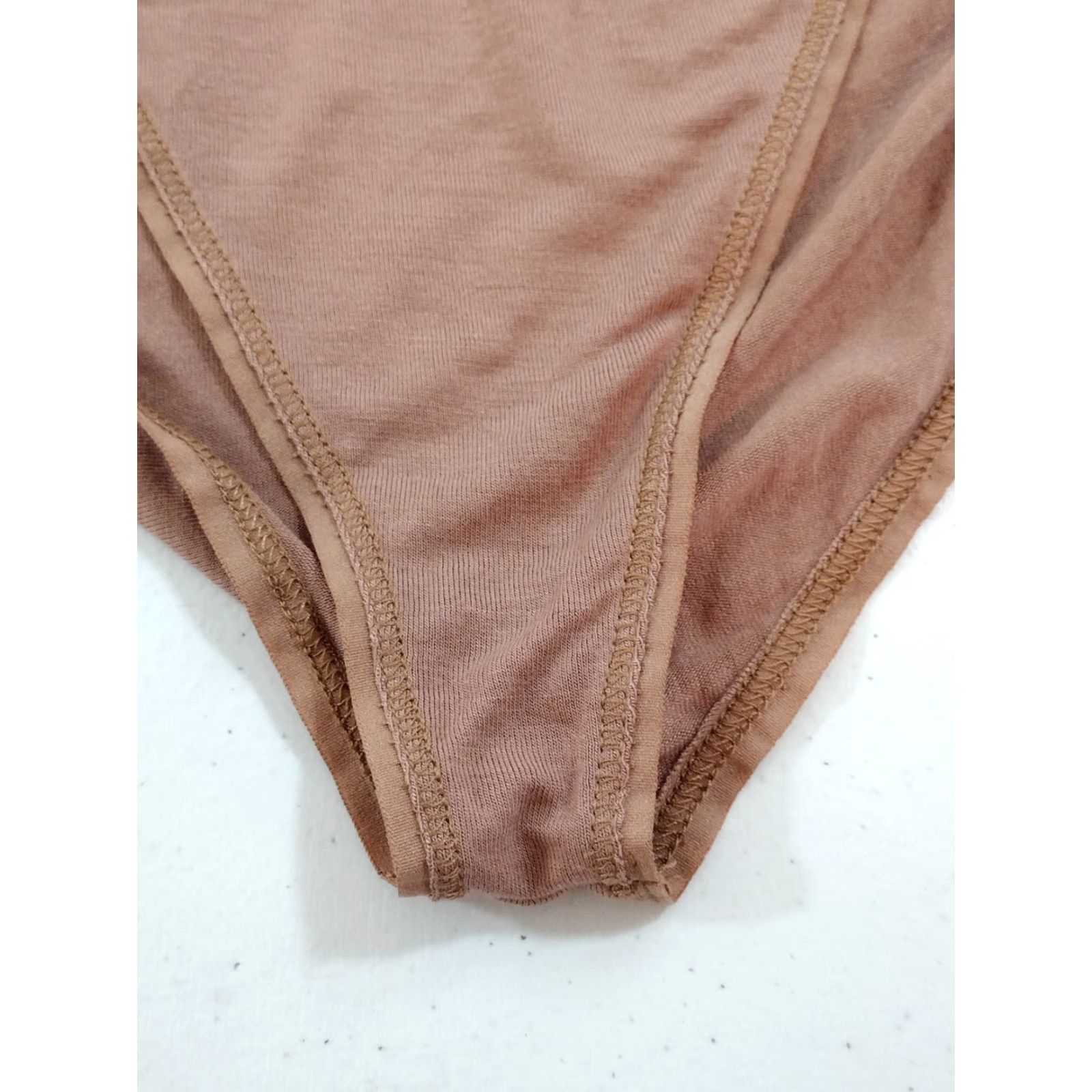 SKIMS SKIMS Panties Women Brief Sleep Color Sienna 4X Plus Size High Rise Waist Breathable Opaque Pack 1 PN-BRF-0213 Size 40" / US 18 - 7 Thumbnail