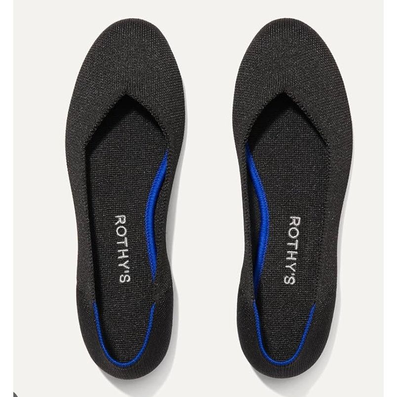 Rothy's Rothy's The Flat Women Slip-On Shoes,Black Classic Flats 8.5 Size US 8.5 / IT 38.5 - 1 Thumbnail