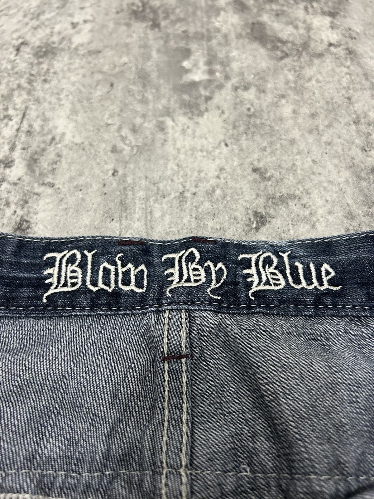 If Six Was Nine Blow By Blue Double Distressed Cropped Jeans Size US 31 - 12 Thumbnail