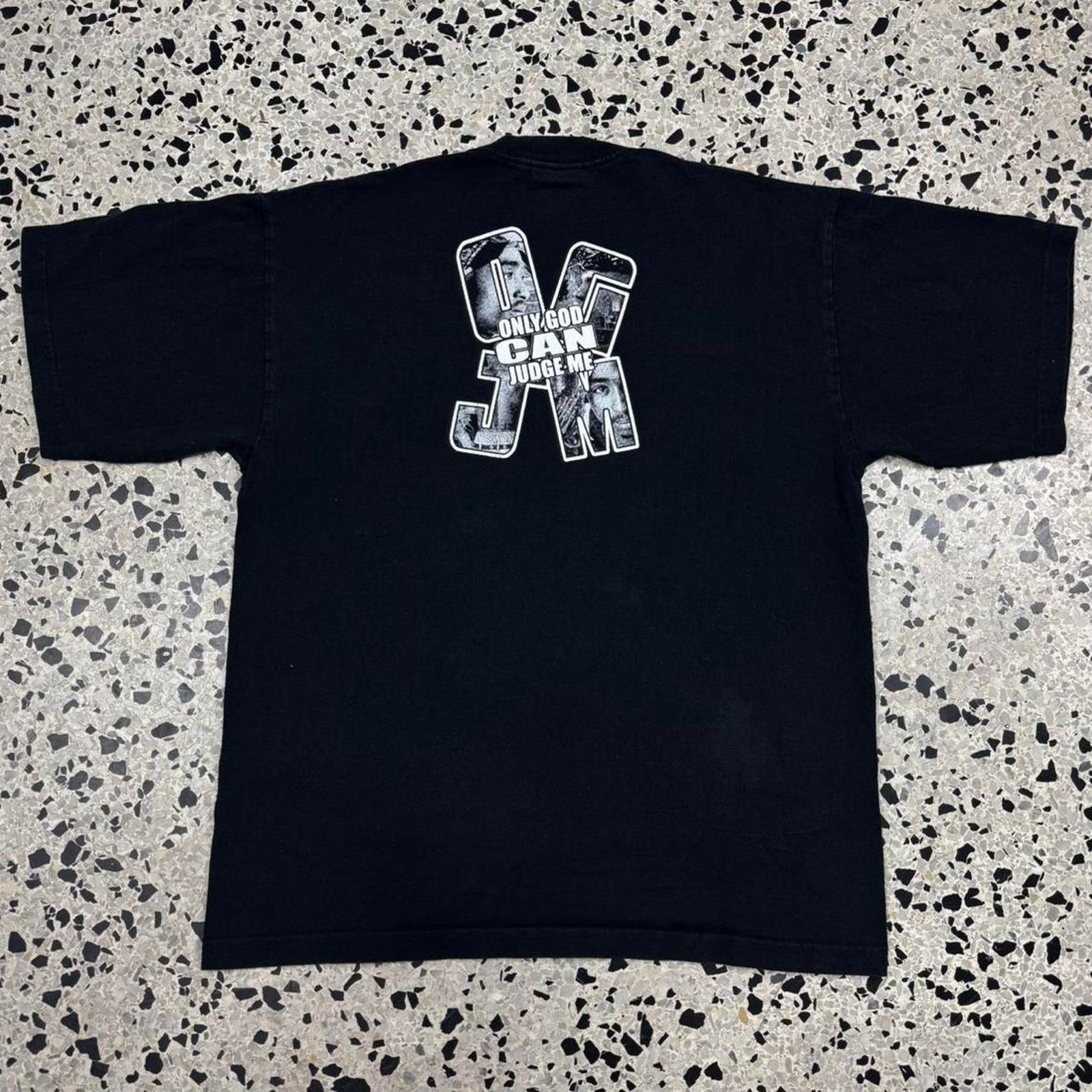 Rap Tees × Vintage VINTAGE Y2K TUPAC SHAKUR ONLY GOD CAN JUDGE ME MEMORIAL TEE: Size US XL / EU 56 / 4 - 4 Thumbnail