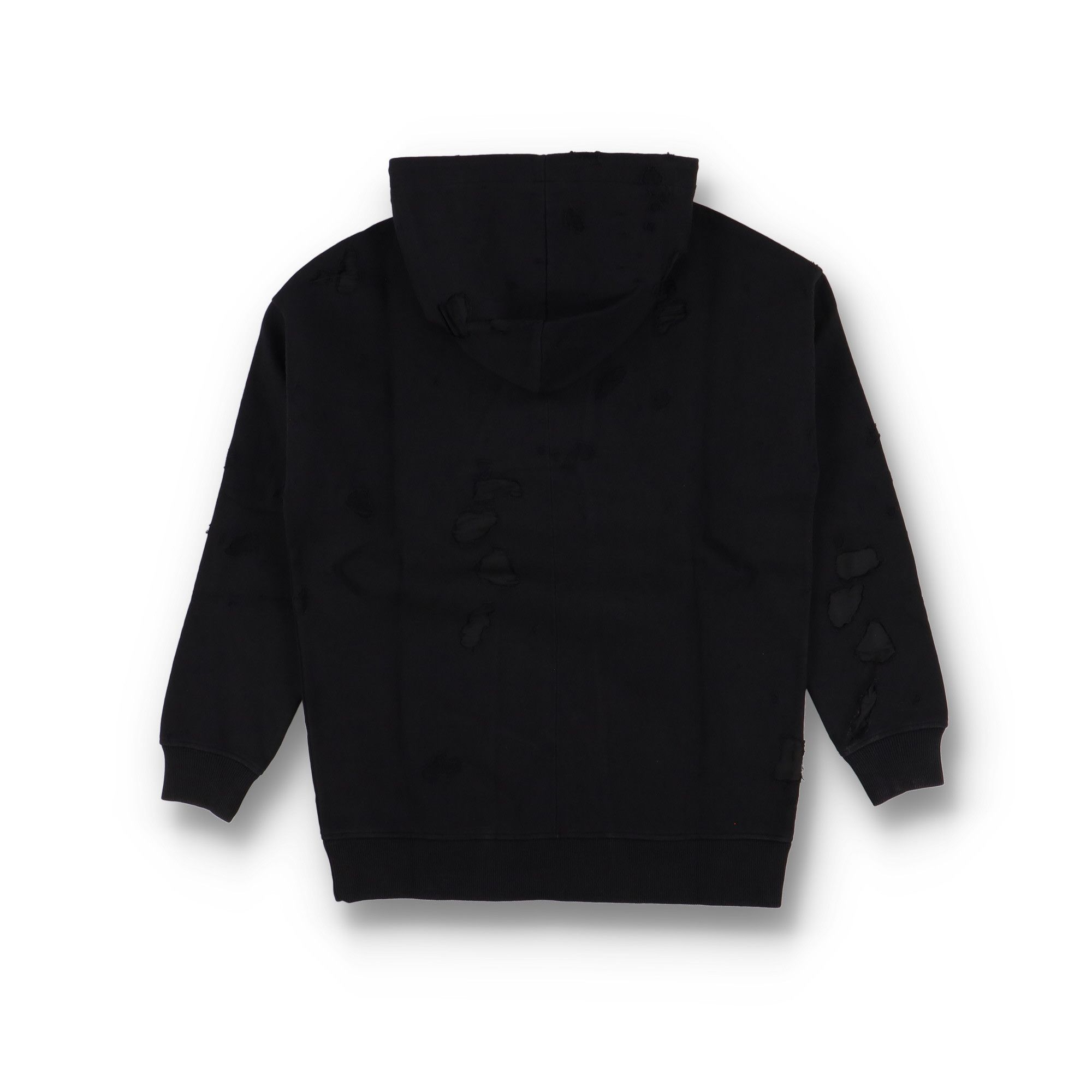 Givenchy Black Fuchsia Destroyed Logo Oversized Hoodie Size XS / US 0-2 / IT 36-38 - 7 Thumbnail