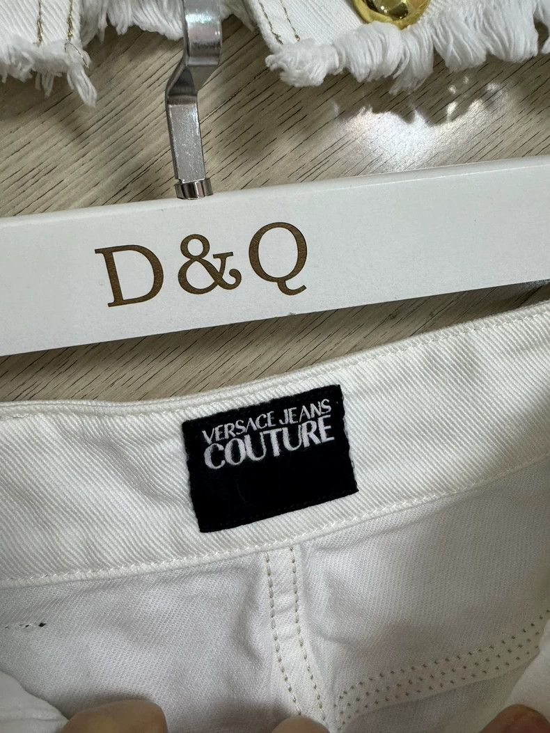 Versace Versace Gold buckle with white denim suit Size S / US 4 / IT 40 - 4 Thumbnail