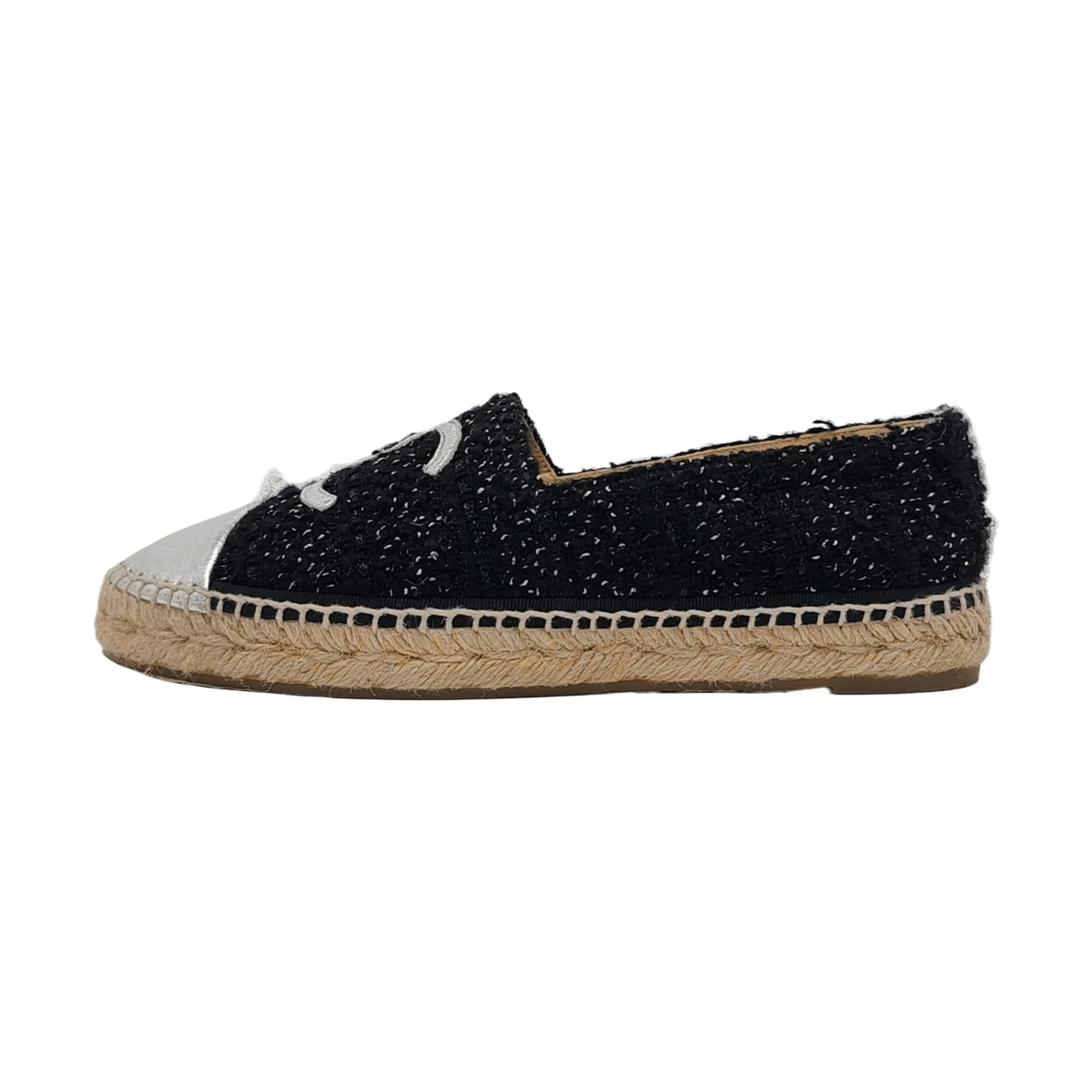 Chanel Chanel Tweed CC Logo Espadrilles Size 40 Size US 10 / IT 40 - 1 Thumbnail