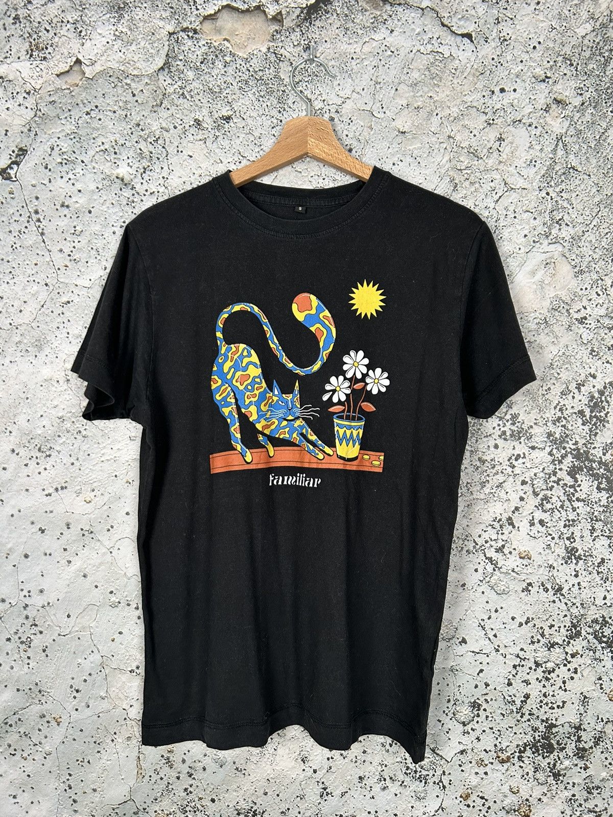 Vintage Vintage Familiar Cat Graphic Tee Animal Y2K Hype Size US S / EU 44-46 / 1 - 1 Thumbnail