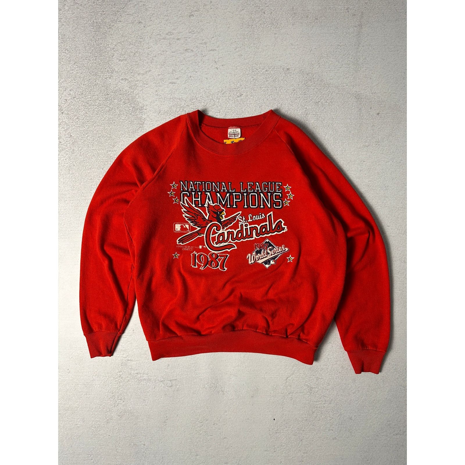MLB Vintage 1987 MLB St Lous Crewneck Sweatshirt - Women's Small Size S / US 4 / IT 40 - 1 Thumbnail