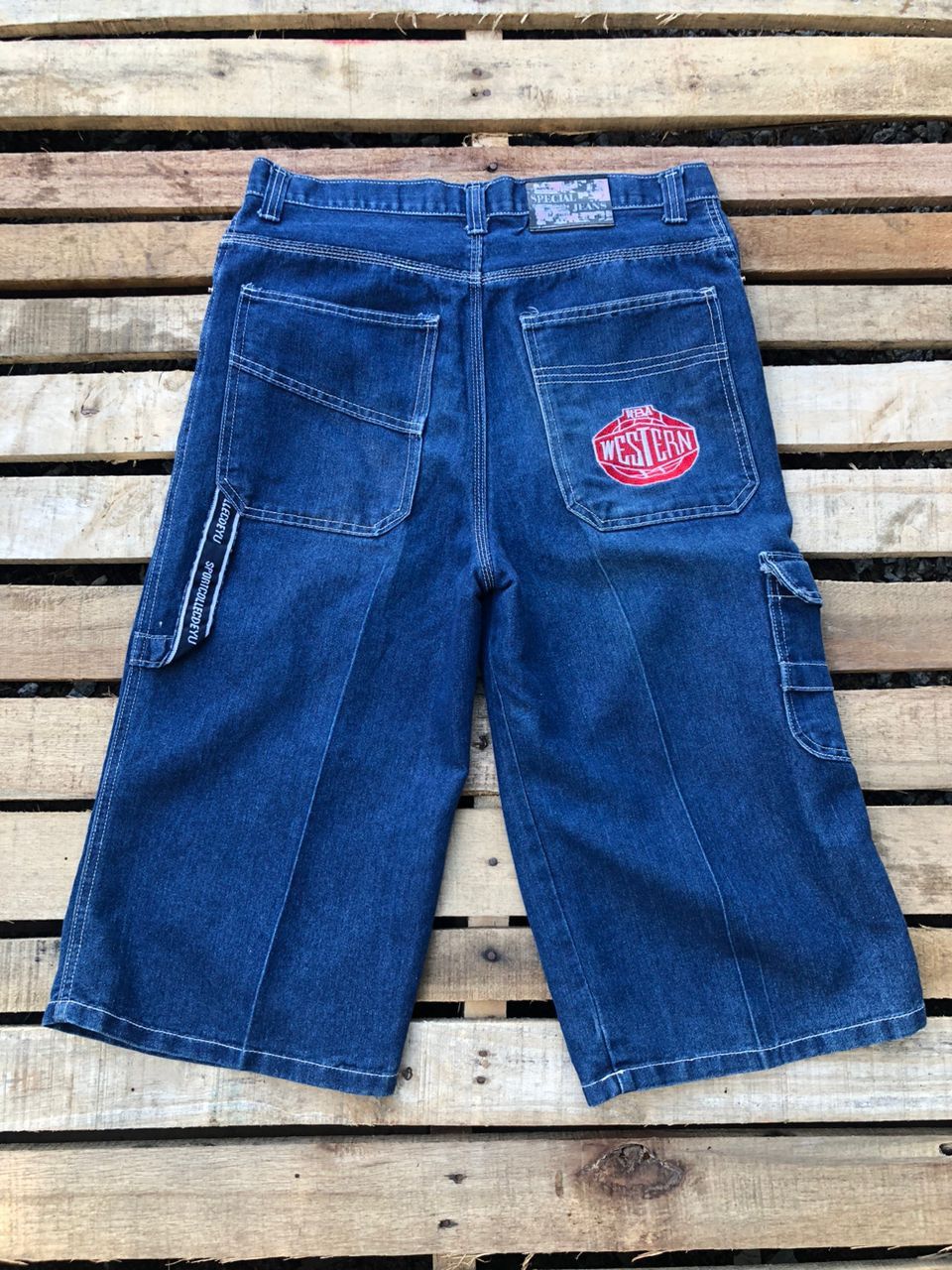 NBA Vintage NBA Western Jorts Denim Short Size US 31 - 1 Thumbnail